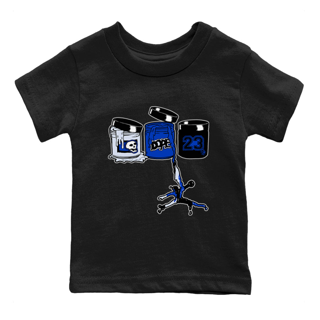 Jordan Paint snkmatch Tees Kids - Air Foamposite One Royal