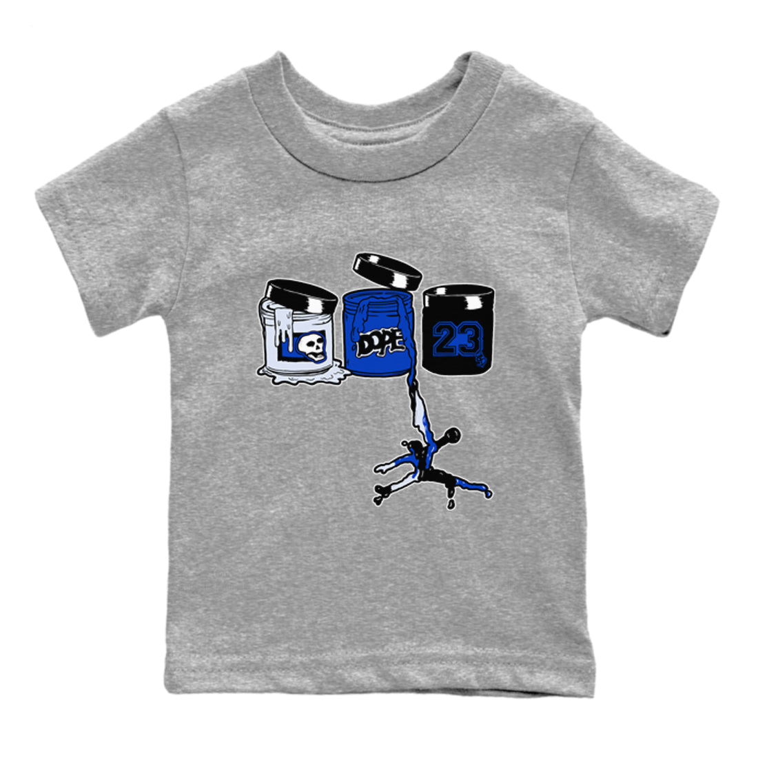 Jordan Paint snkmatch Tees Kids - Air Foamposite One Royal