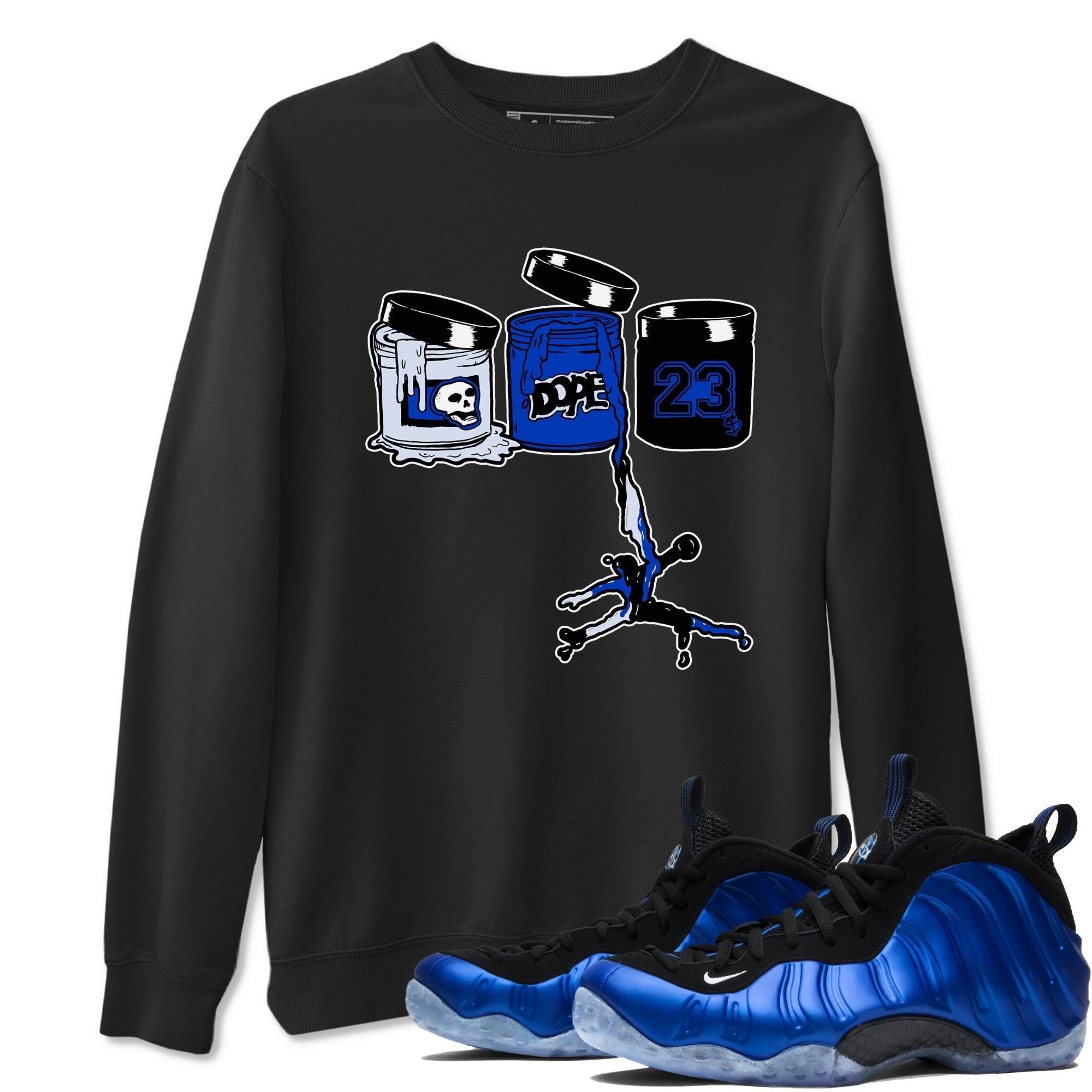 Jordan Paint snkmatch Tees - Air Foamposite One Royal