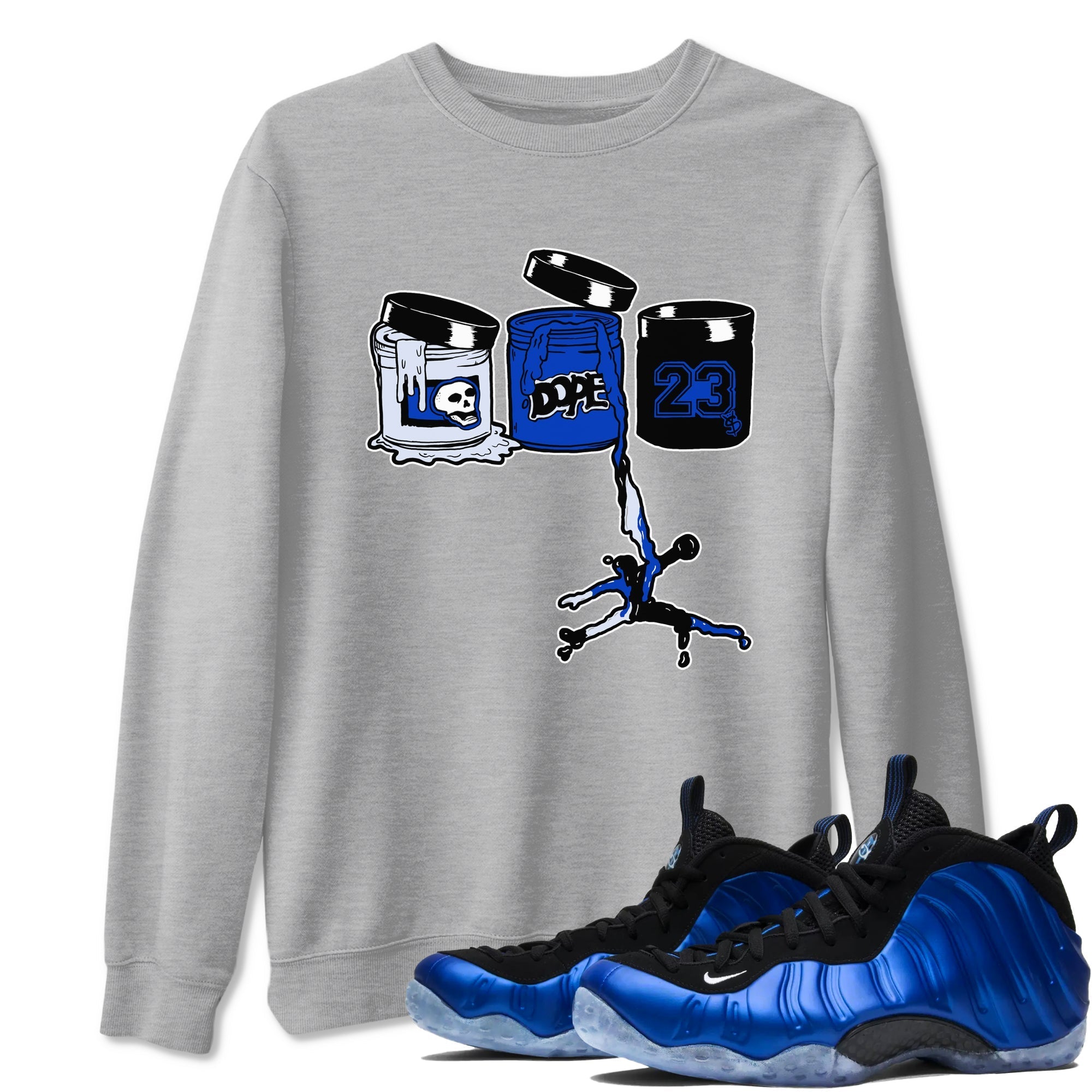 Jordan Paint snkmatch Tees - Air Foamposite One Royal