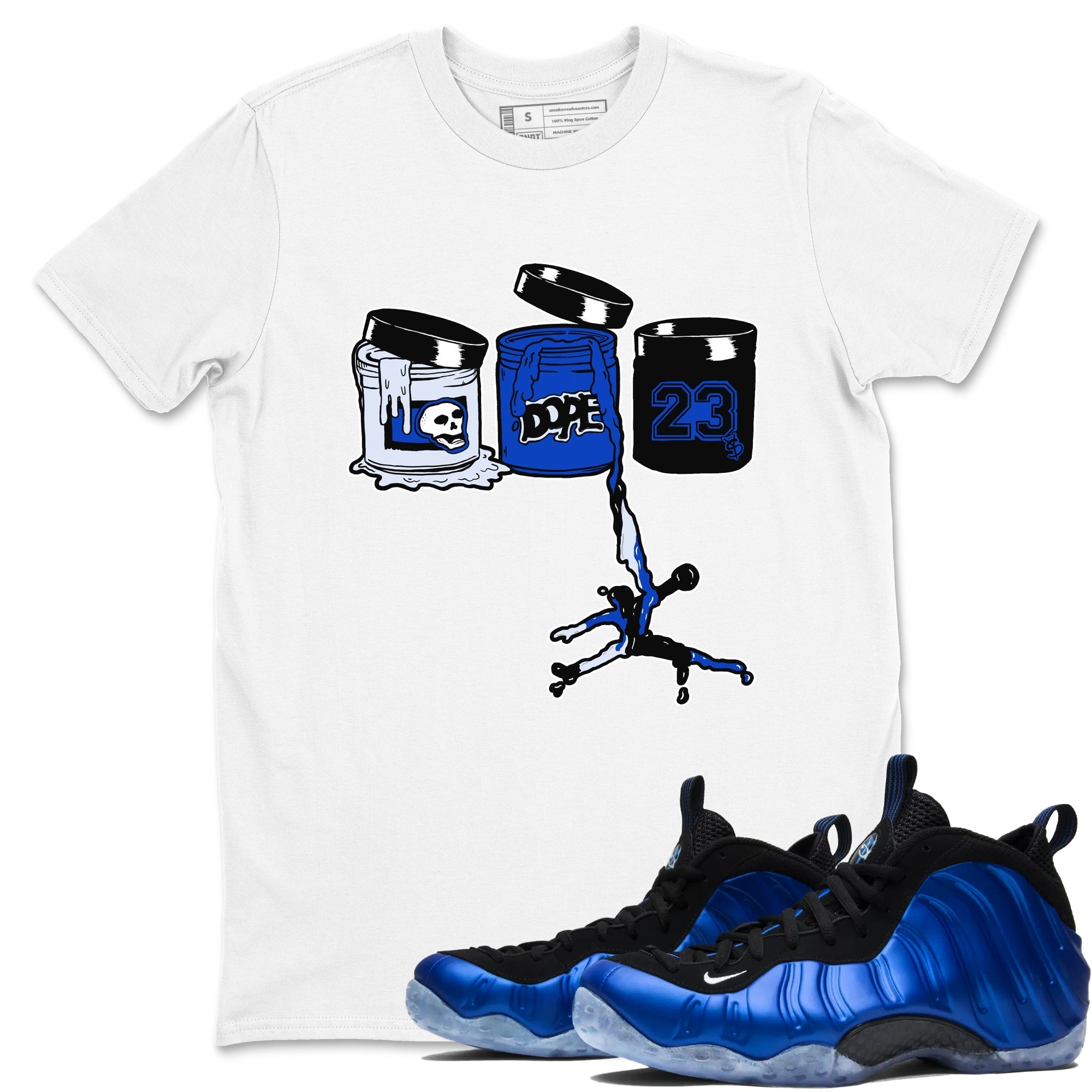 Jordan Paint snkmatch Tees - Air Foamposite One Royal
