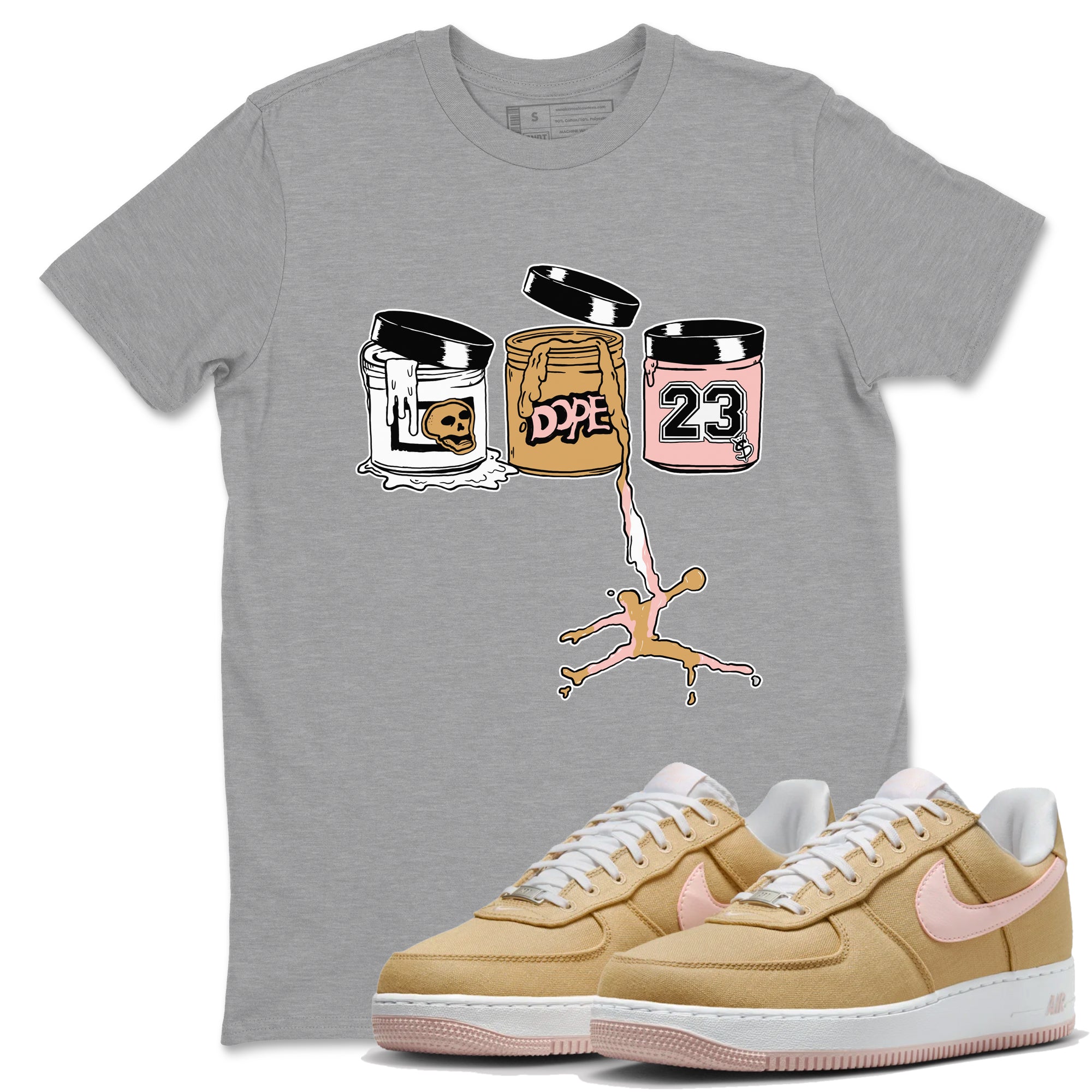 Jordan Paint snkmatch Tees - Air Force 1 Linen