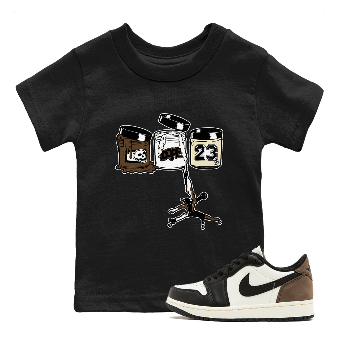 Jordan Paint snkmatch Tees Kids - Air Jordan 1 Mocha