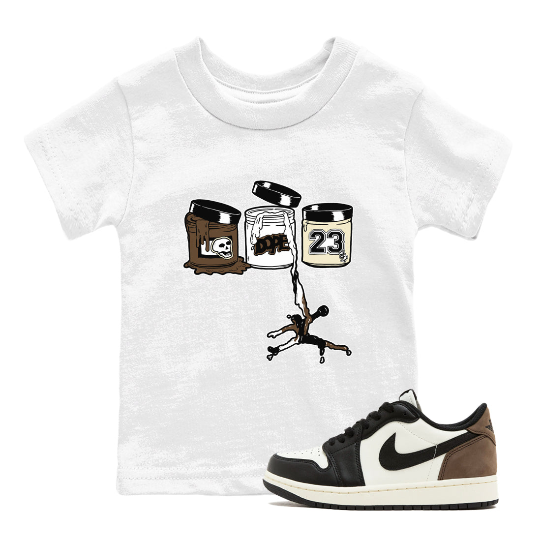 Jordan Paint snkmatch Tees Kids - Air Jordan 1 Mocha