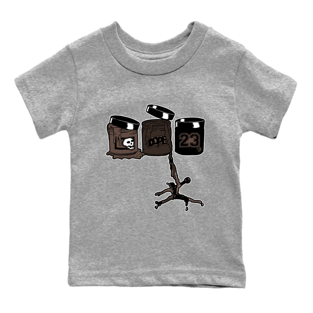Jordan Paint snkmatch Tees Kids - Air Jordan 1 Travis Scott Velvet Brown
