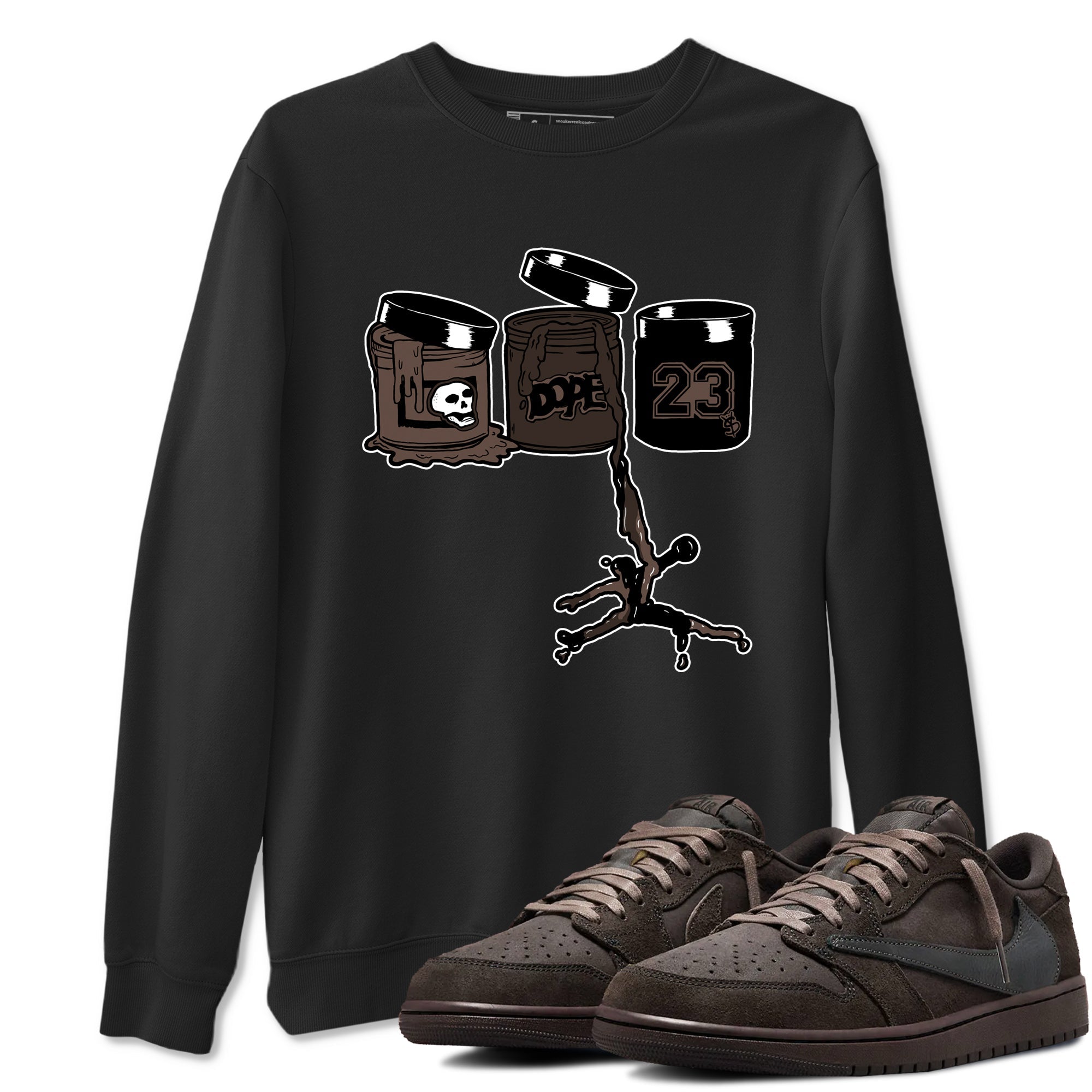 Jordan Paint snkmatch Tees - Air Jordan 1 Travis Scott Velvet Brown