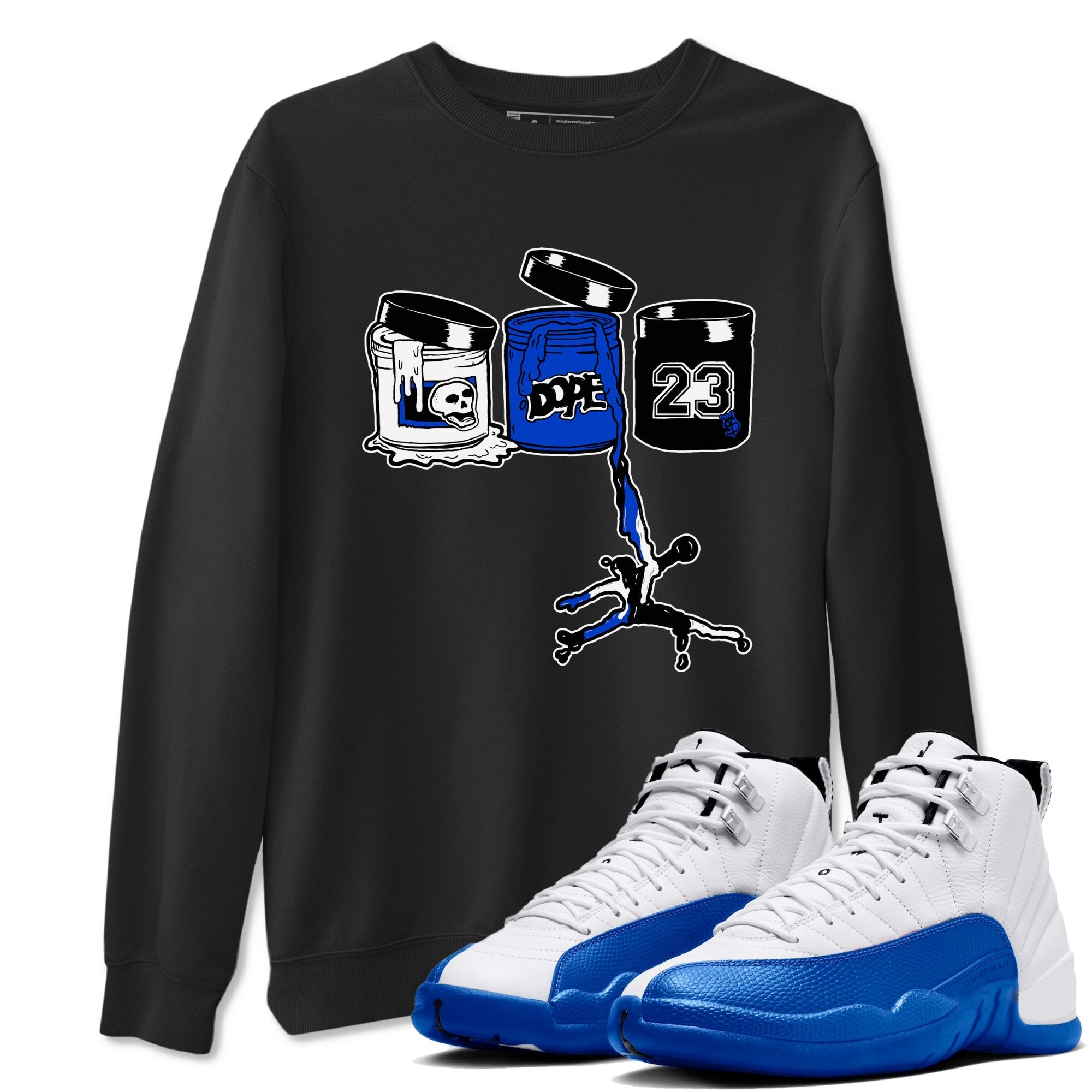 Jordan Paint snkmatch Tees - Air Jordan 12 Blueberry