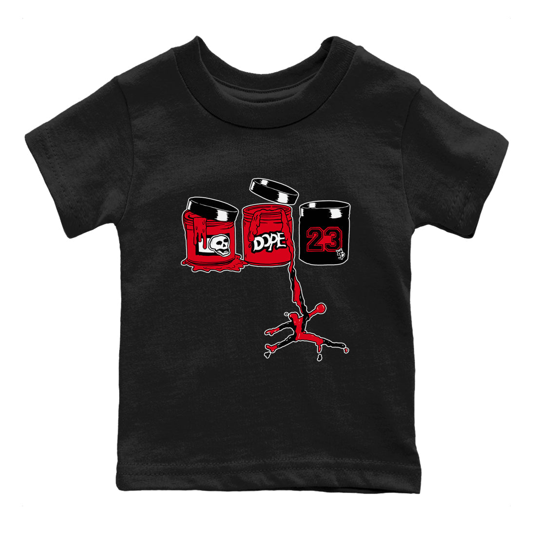 Jordan Paint snkmatch Tees Kids - Air Jordan 12 Flu Game