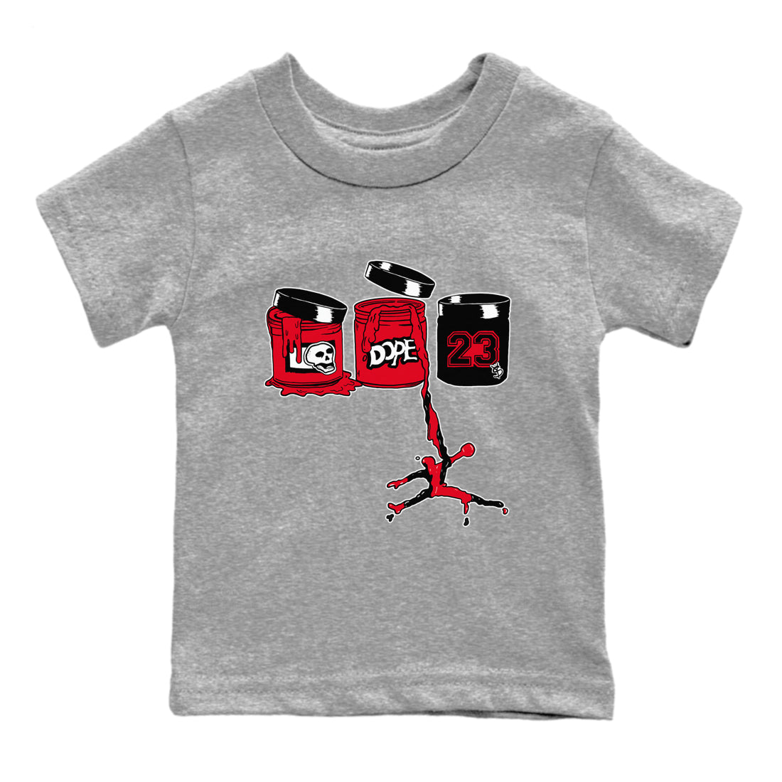 Jordan Paint snkmatch Tees Kids - Air Jordan 12 Flu Game
