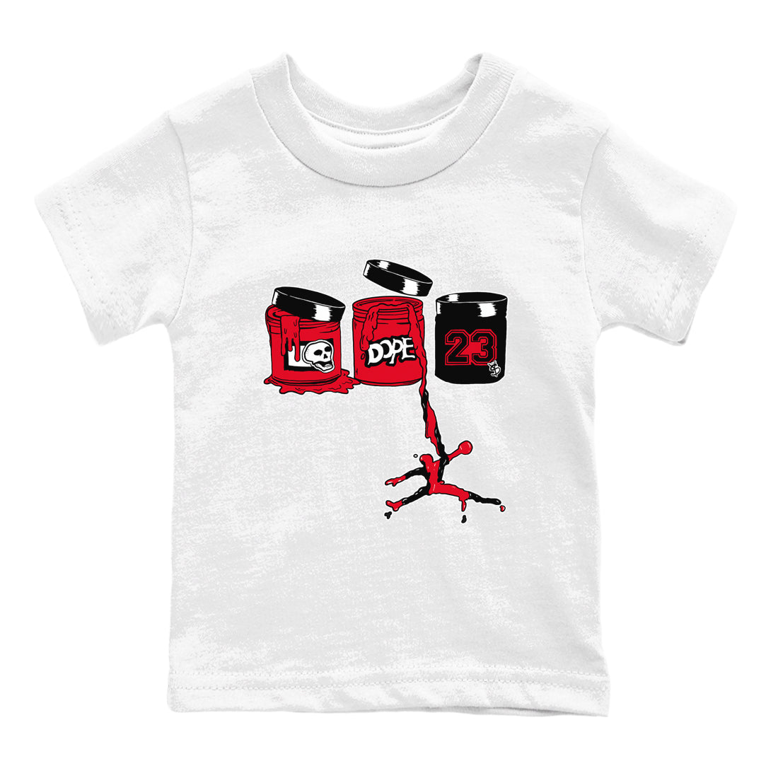 Jordan Paint snkmatch Tees Kids - Air Jordan 12 Flu Game