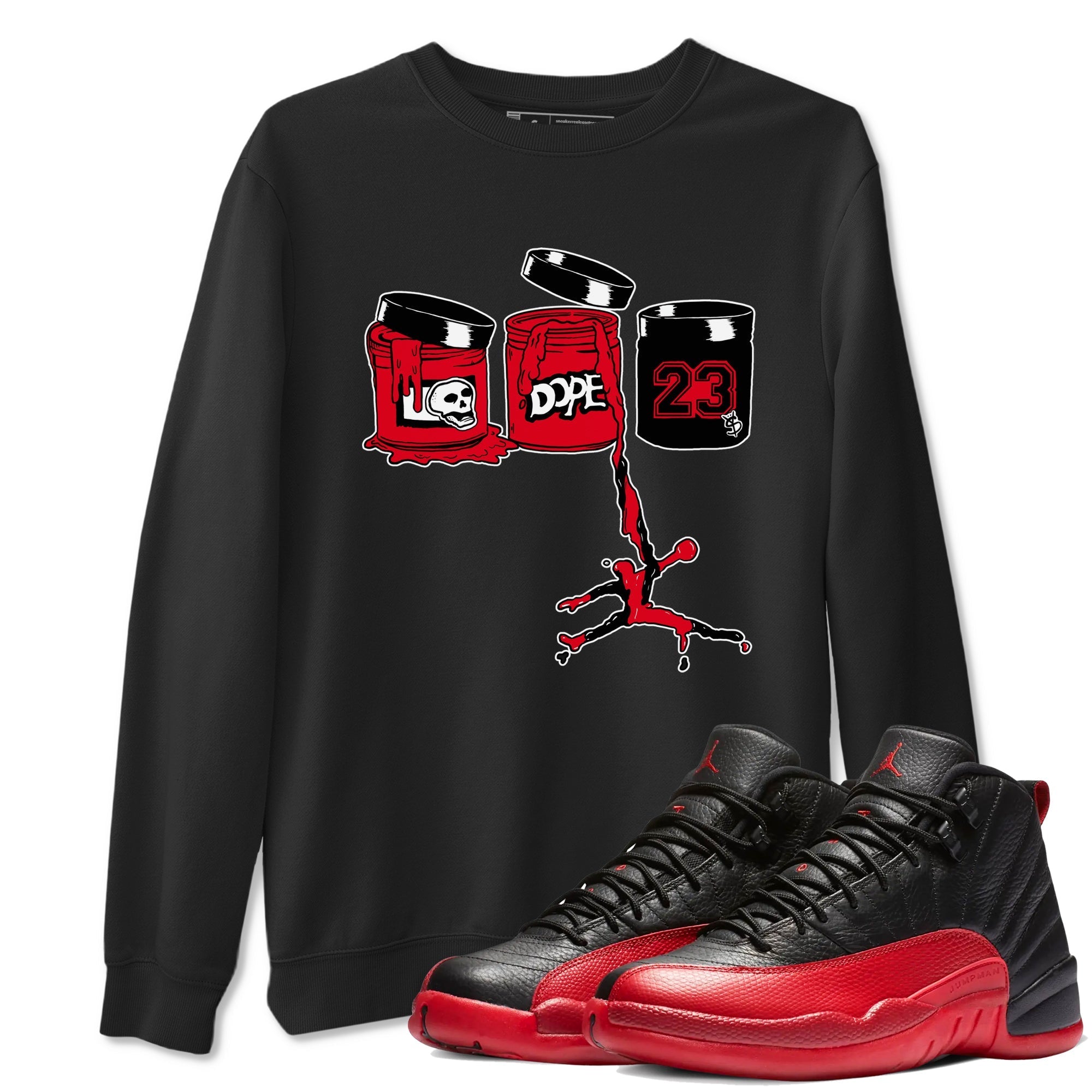 Jordan Paint snkmatch Tees - Air Jordan 12 Flu Game