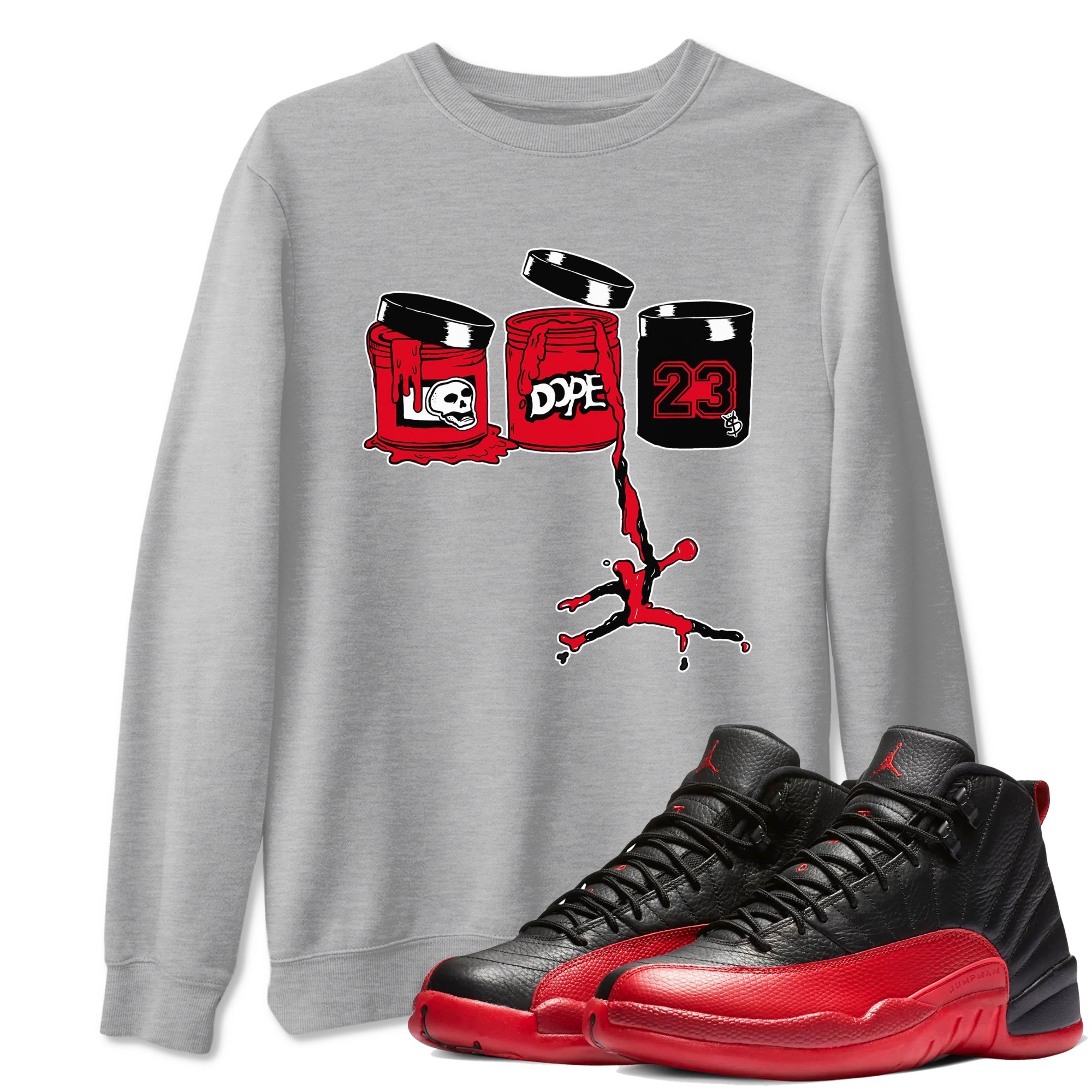 Jordan Paint snkmatch Tees - Air Jordan 12 Flu Game