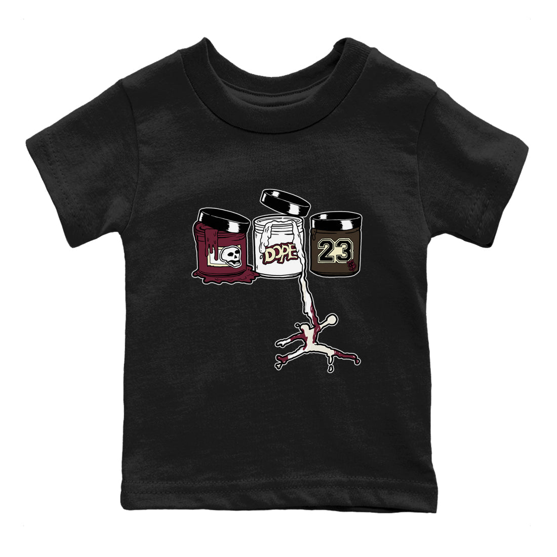 Jordan Paint snkmatch Tees Kids - Air Jordan 3 A Ma Maniere x Burgundy Crush