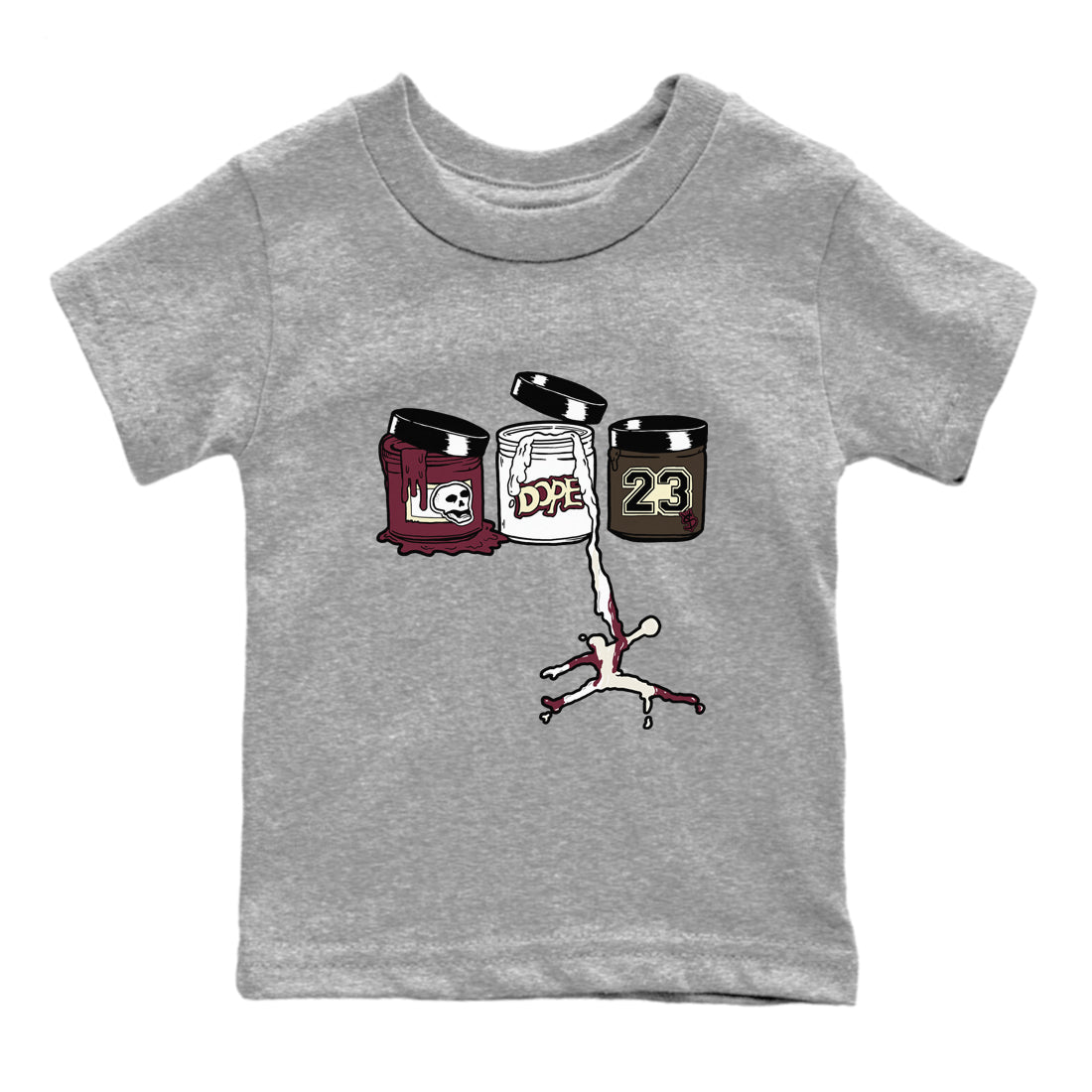 Jordan Paint snkmatch Tees Kids - Air Jordan 3 A Ma Maniere x Burgundy Crush
