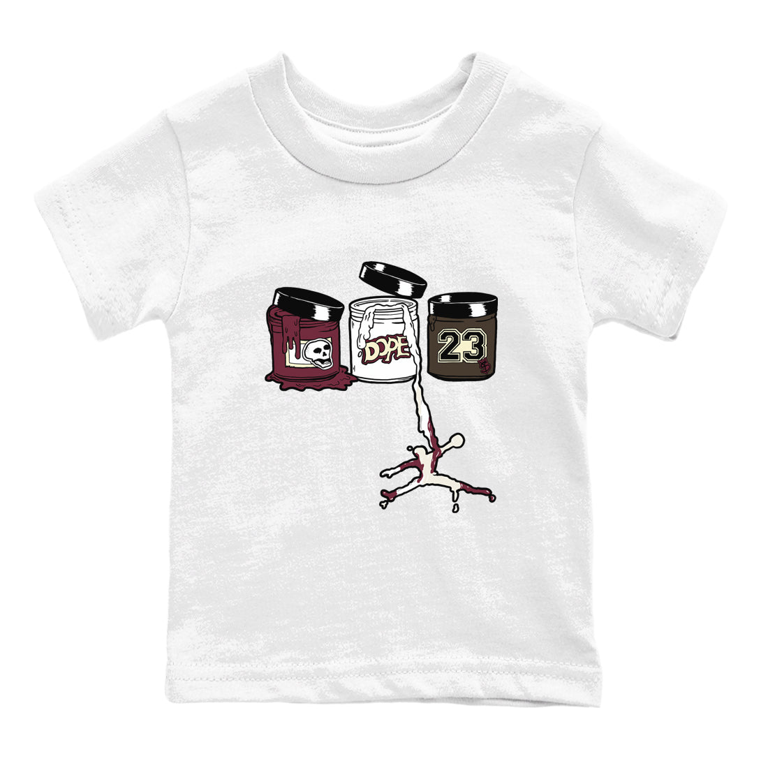 Jordan Paint snkmatch Tees Kids - Air Jordan 3 A Ma Maniere x Burgundy Crush