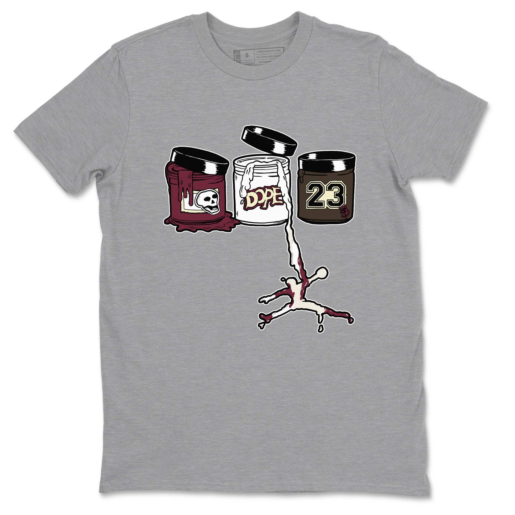 Jordan Paint snkmatch Tees - Air Jordan 3 A Ma Maniere x Burgundy Crush