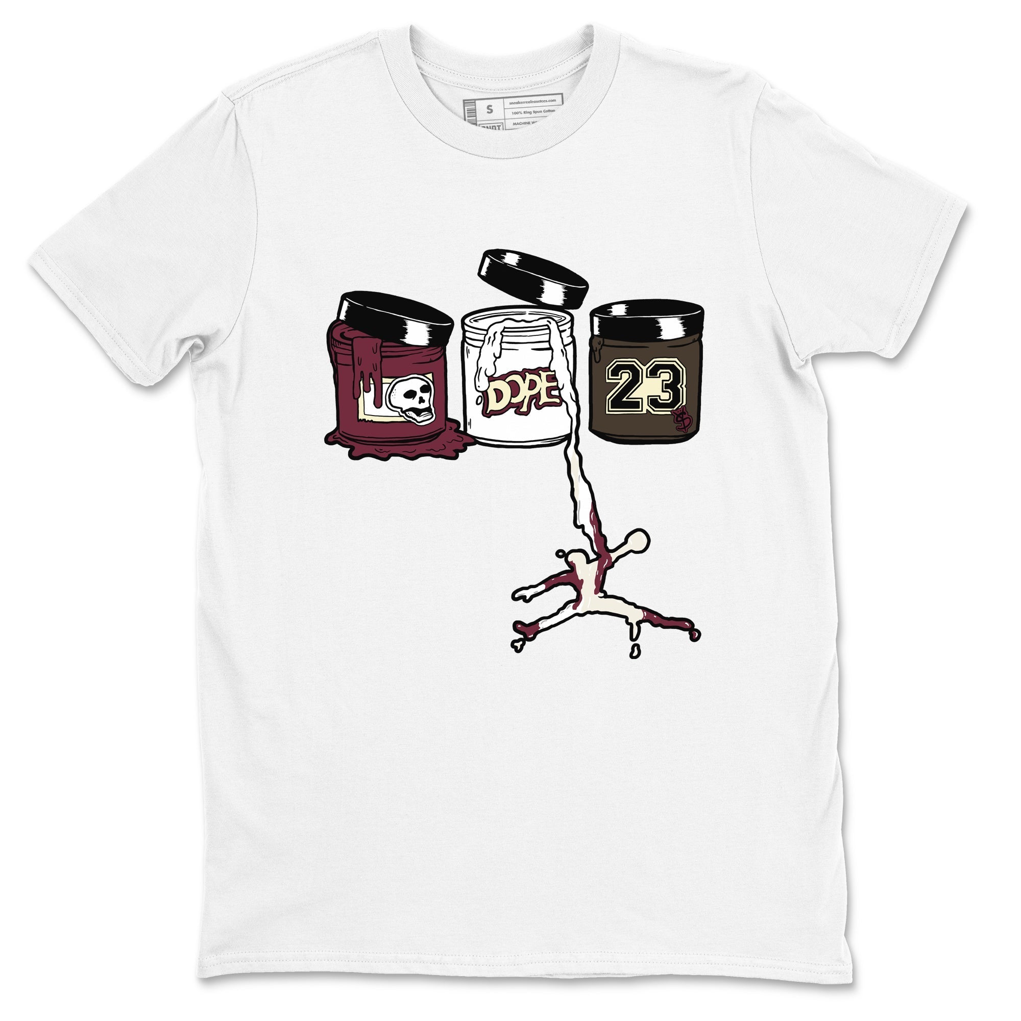 Jordan Paint snkmatch Tees - Air Jordan 3 A Ma Maniere x Burgundy Crush