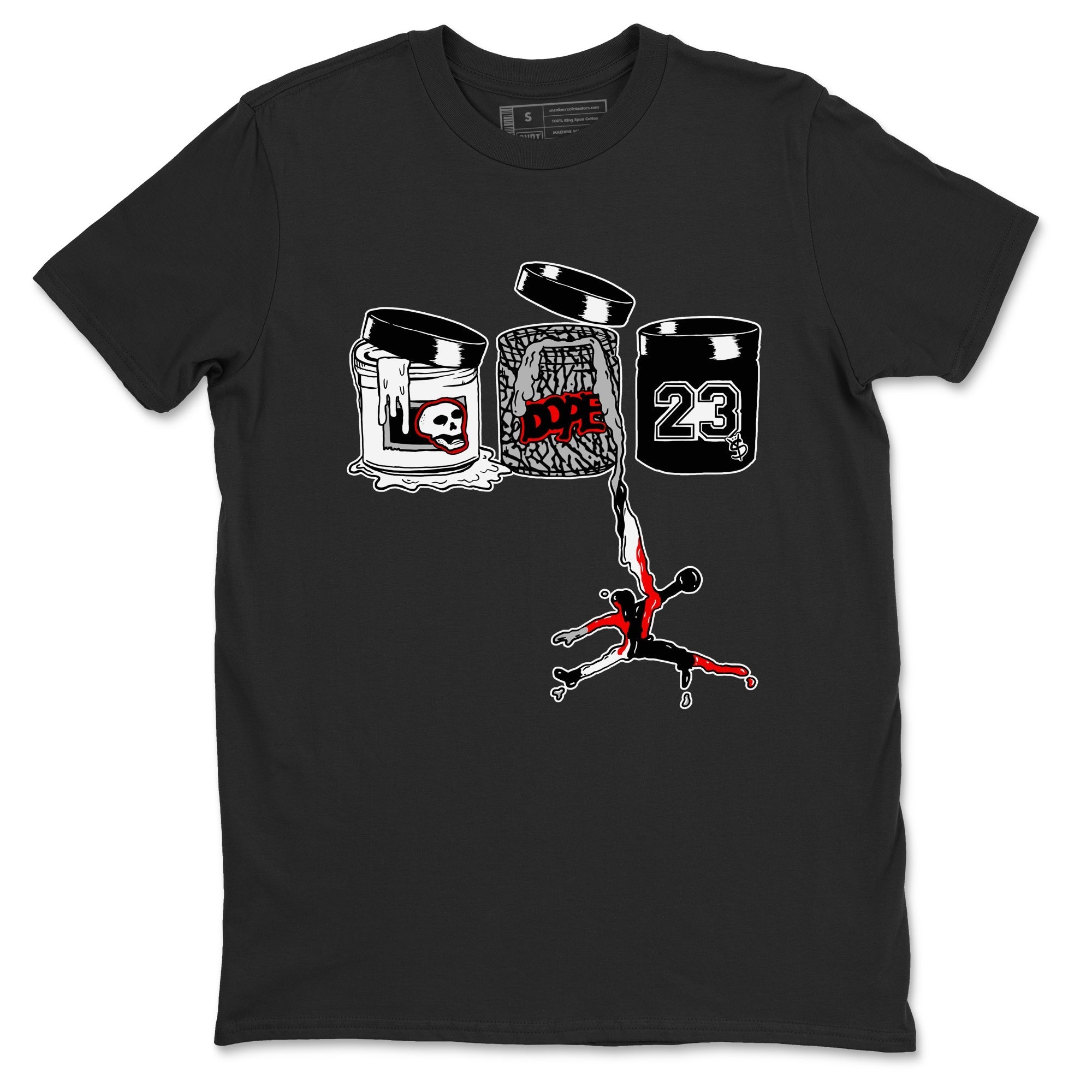 Jordan Paint snkmatch Tees - Air Jordan 3 Black Cement