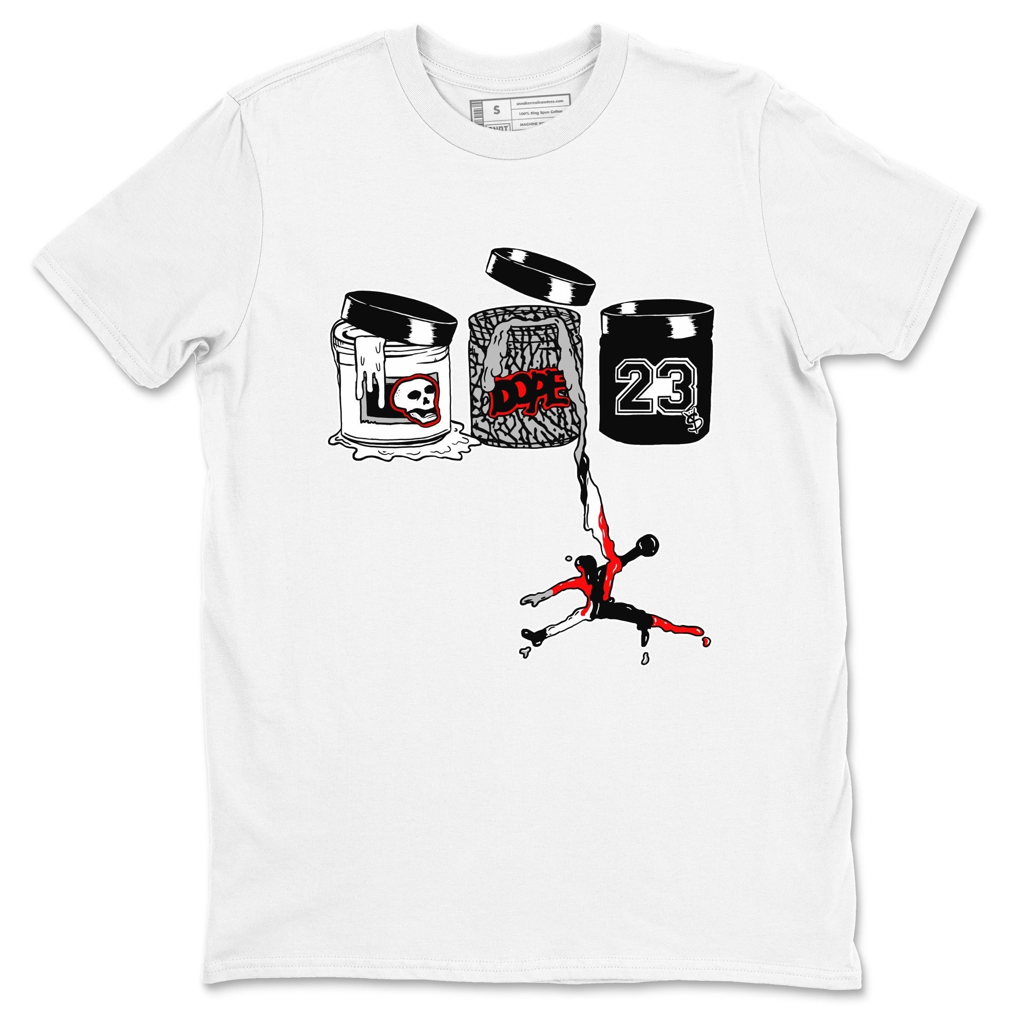 Jordan Paint snkmatch Tees - Air Jordan 3 Black Cement