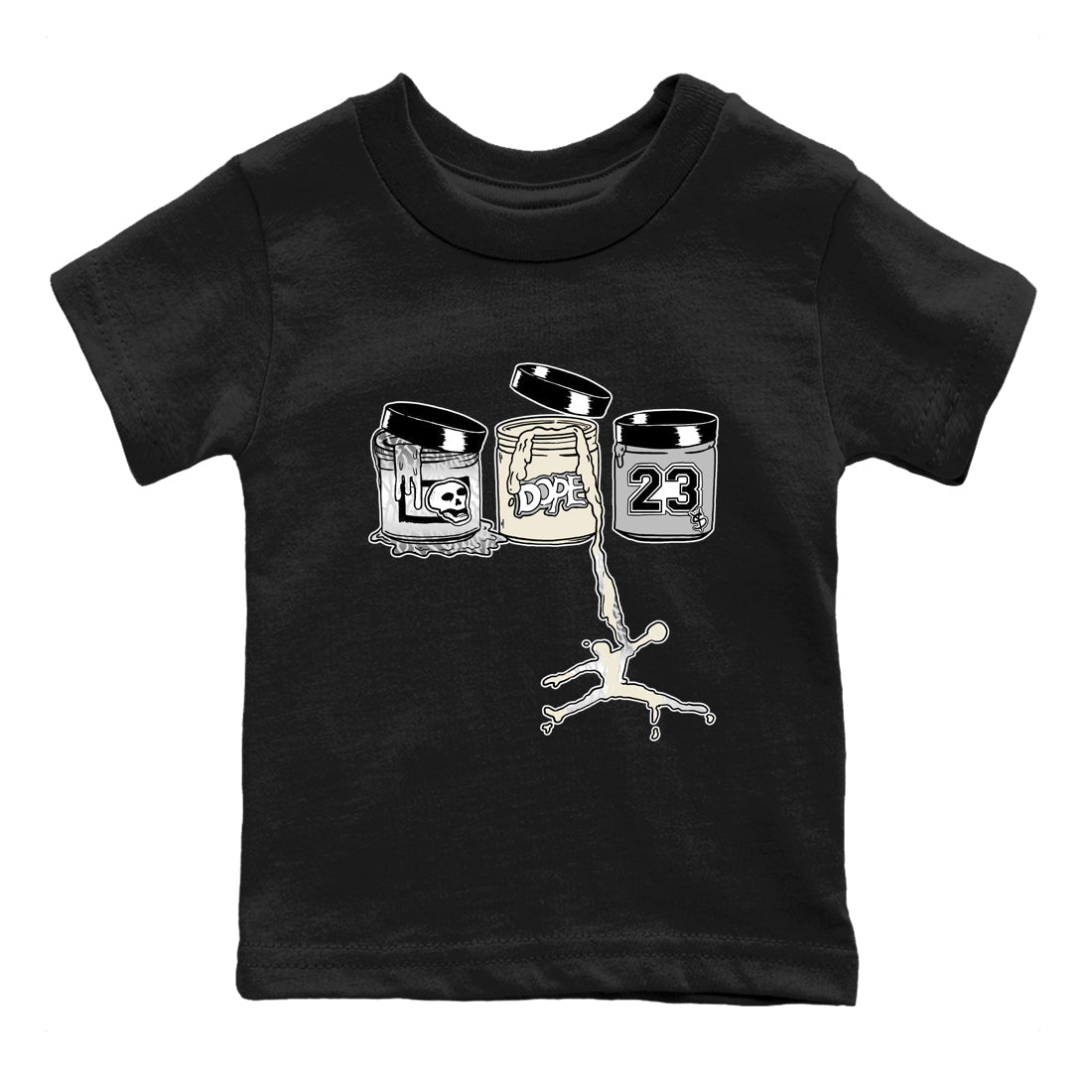 Jordan Paint snkmatch Tees Kids - Air Jordan 3 Sail and Cement Grey