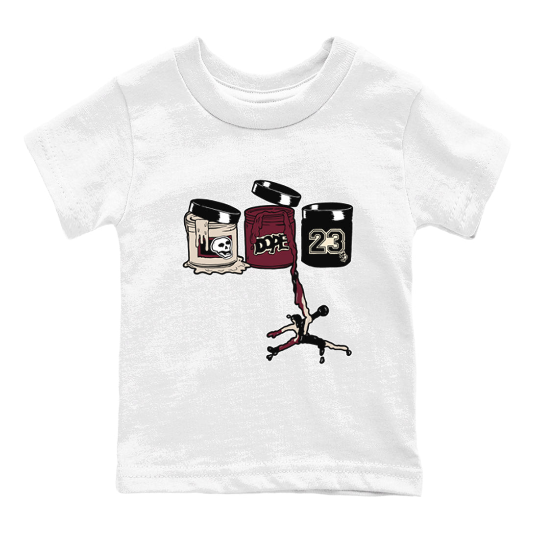 Jordan Paint snkmatch Tees Kids - Air Jordan 4 A Ma Maniere x Fossil Stone