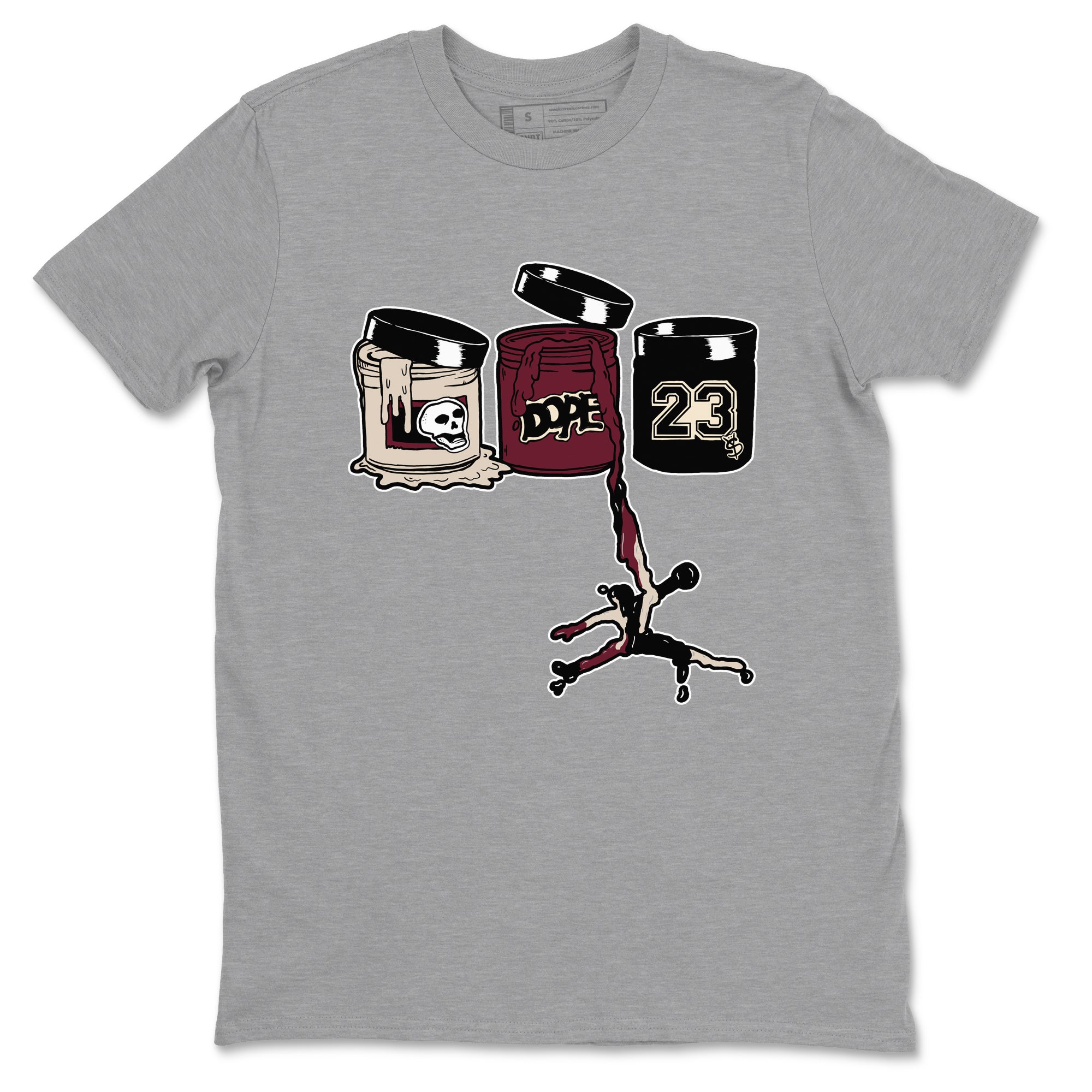 Jordan Paint snkmatch Tees - Air Jordan 4 A Ma Maniere x Fossil Stone