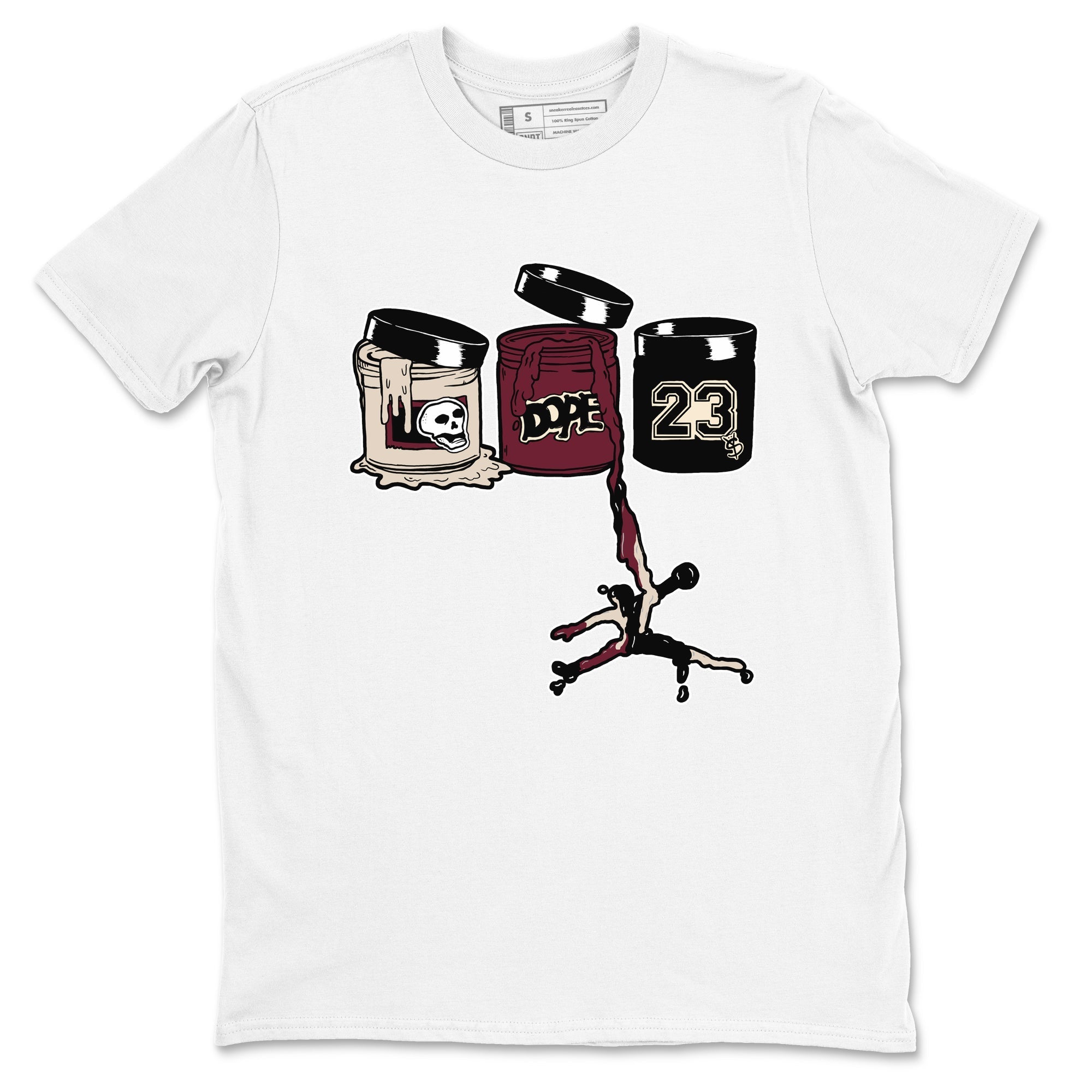 Jordan Paint snkmatch Tees - Air Jordan 4 A Ma Maniere x Fossil Stone