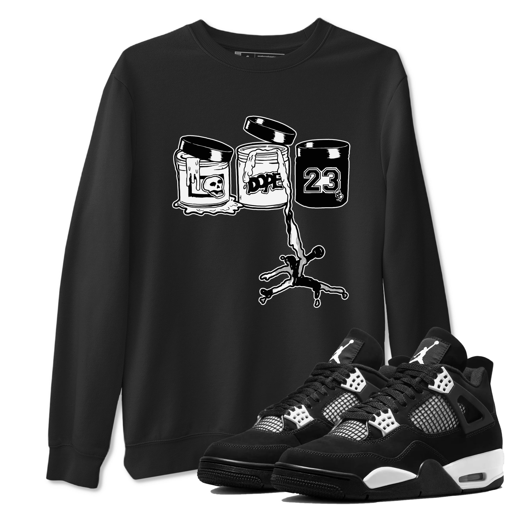Jordan Paint snkmatch Tees - Air Jordan 4 White Thunder