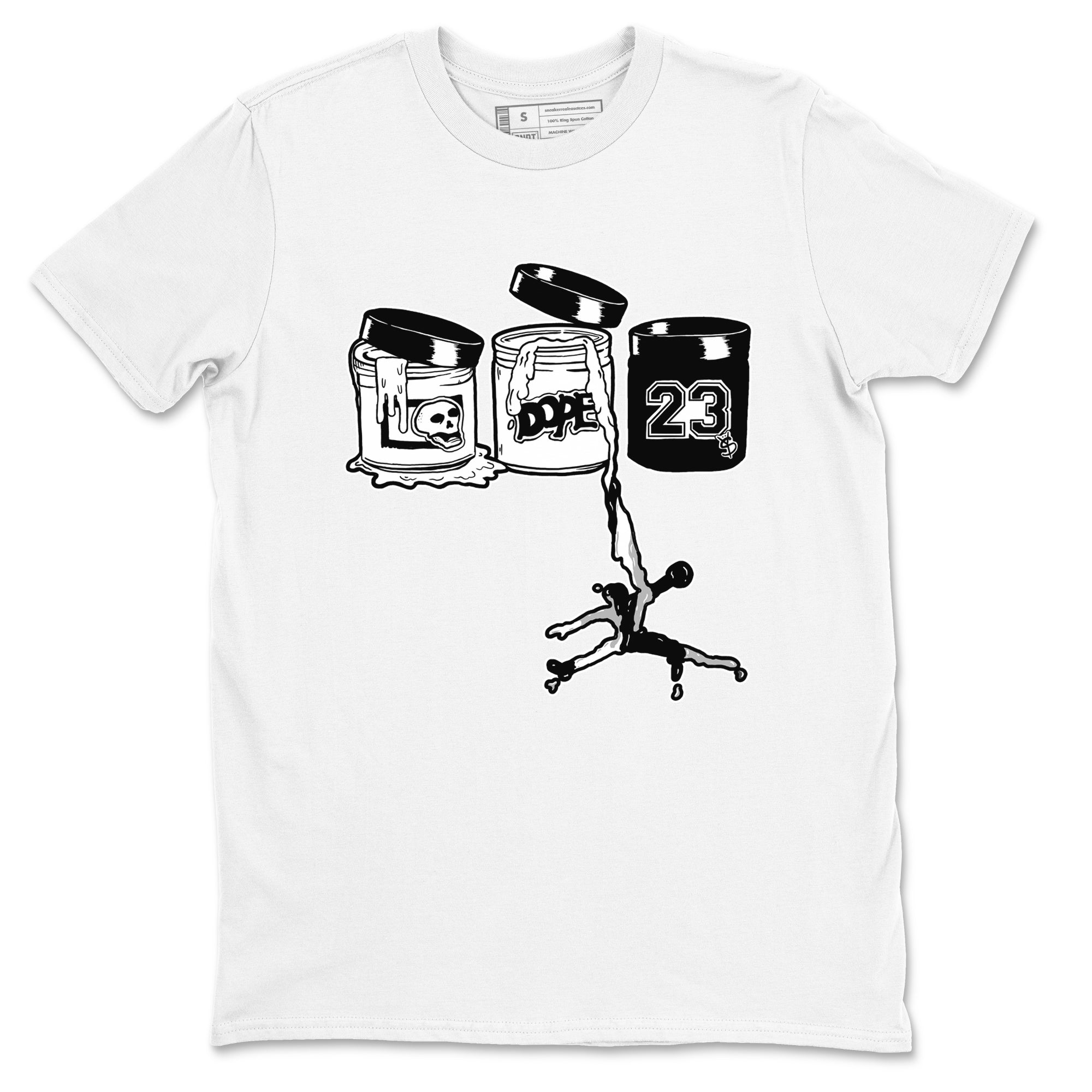 Jordan Paint snkmatch Tees - Air Jordan 4 White Thunder