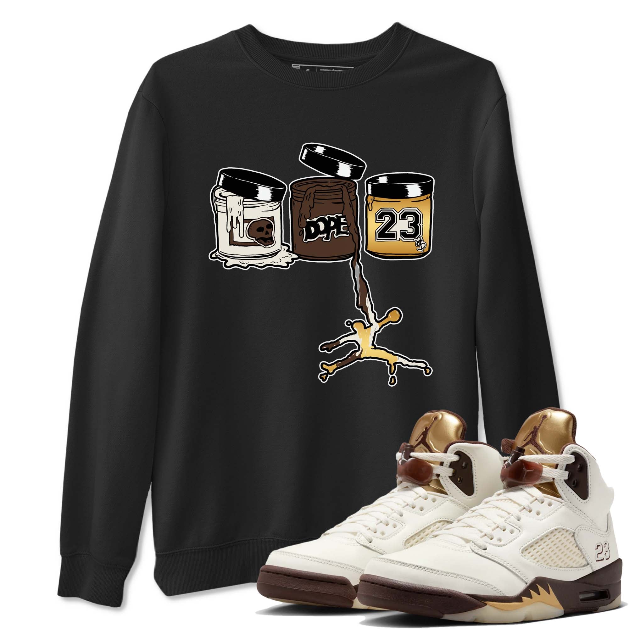 Jordan Paint snkmatch Tees - Air Jordan 5 Golden Ticket
