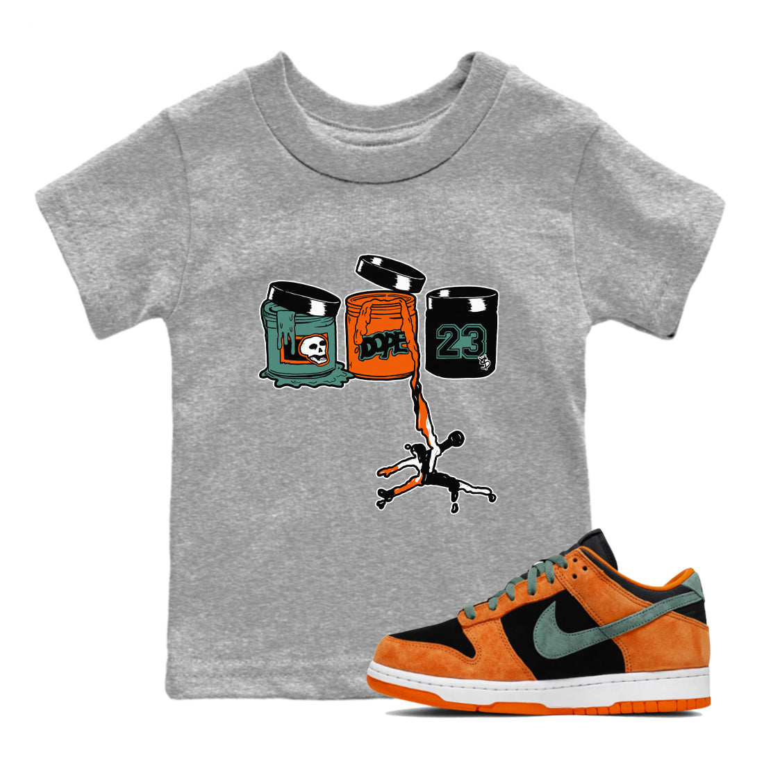 Jordan Paint snkmatch Tees Kids - Dunk Ceramic