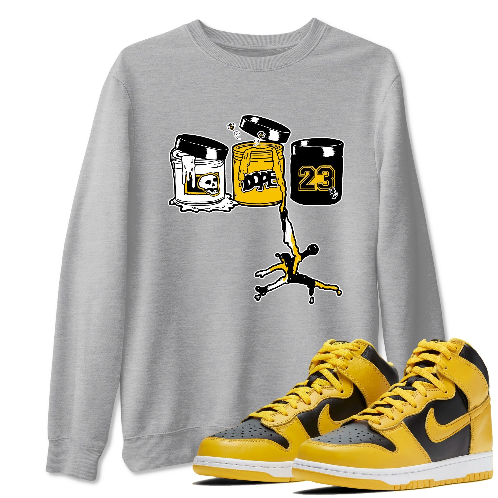 Jordan Paint snkmatch Tees - Dunk High Pollen