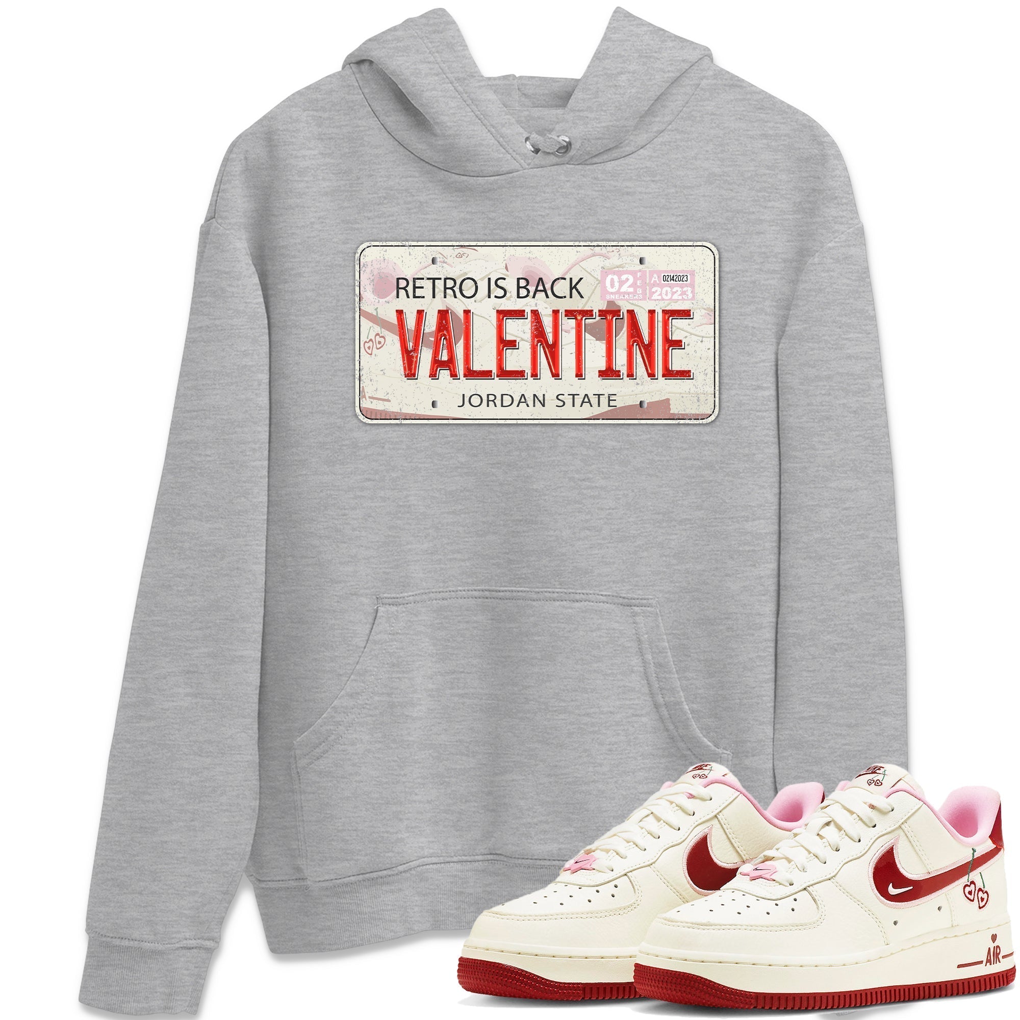 Jordan Plate Unisex Tops - Air Force 1 Valentines Day