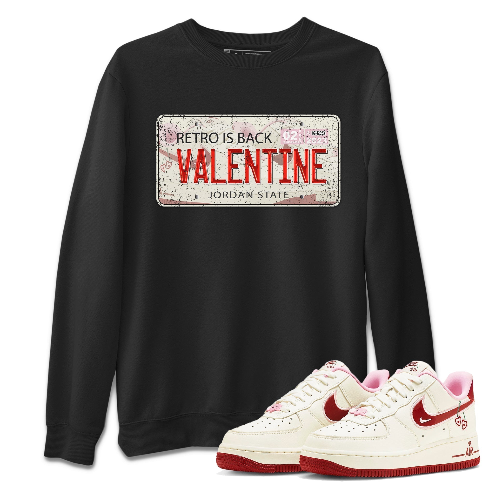 Jordan Plate Unisex Tops - Air Force 1 Valentines Day
