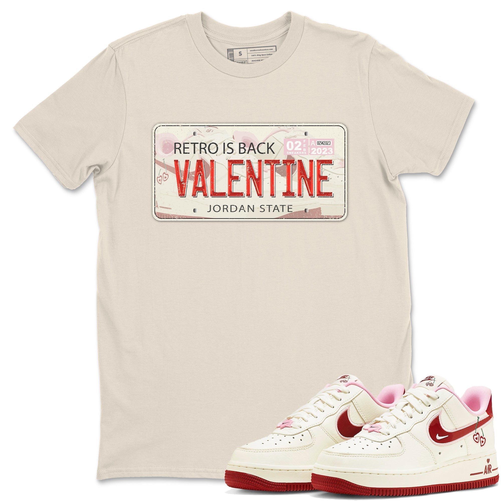 Jordan Plate Unisex Tops - Air Force 1 Valentines Day