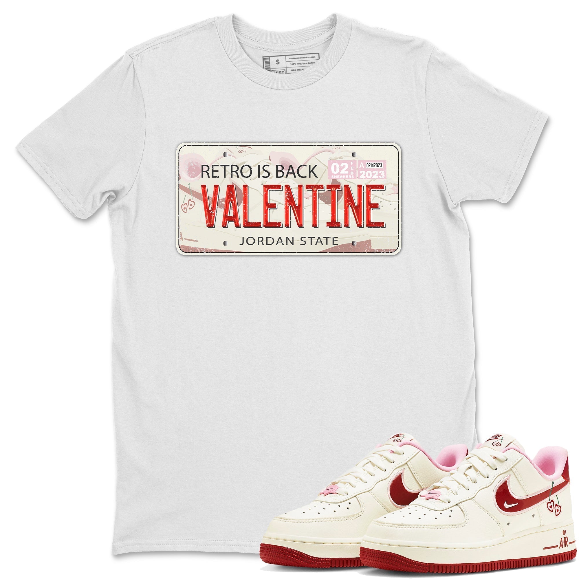 Jordan Plate Unisex Tops - Air Force 1 Valentines Day