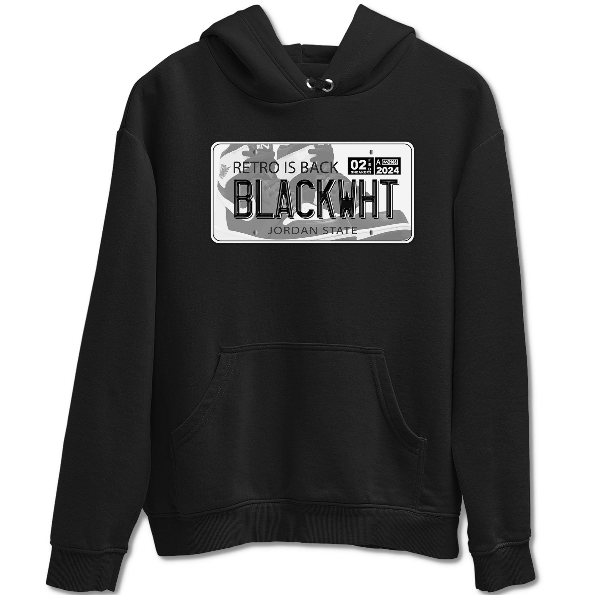 Jordan Plate snkmatch Tees - Air Jordan 1 Black White
