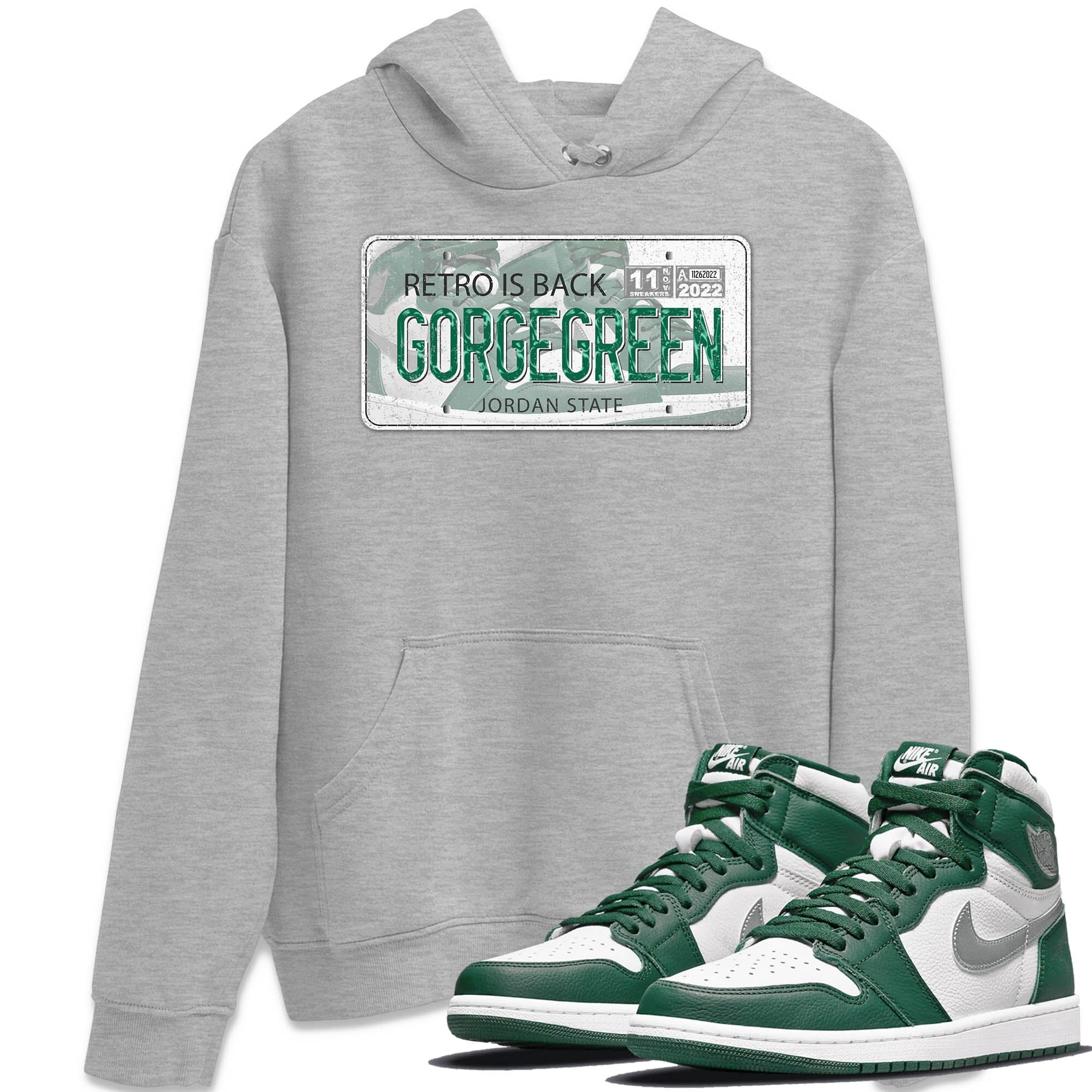 Jordan Plate Unisex Tops - Air Jordan 1 Gorge Green