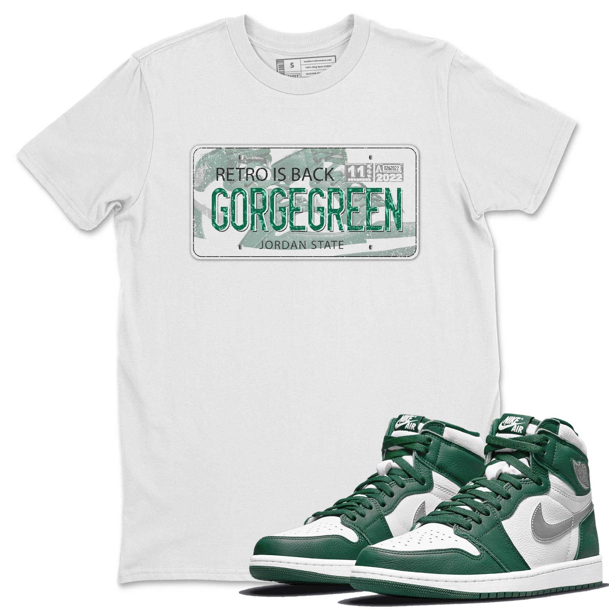 Jordan Plate Unisex Tops - Air Jordan 1 Gorge Green