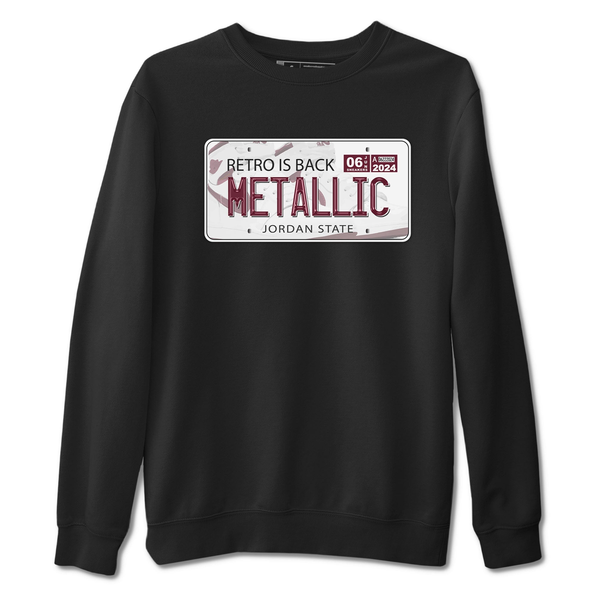 Jordan Plate snkmatch Tees - Air Jordan 1 Metallic Burgundy