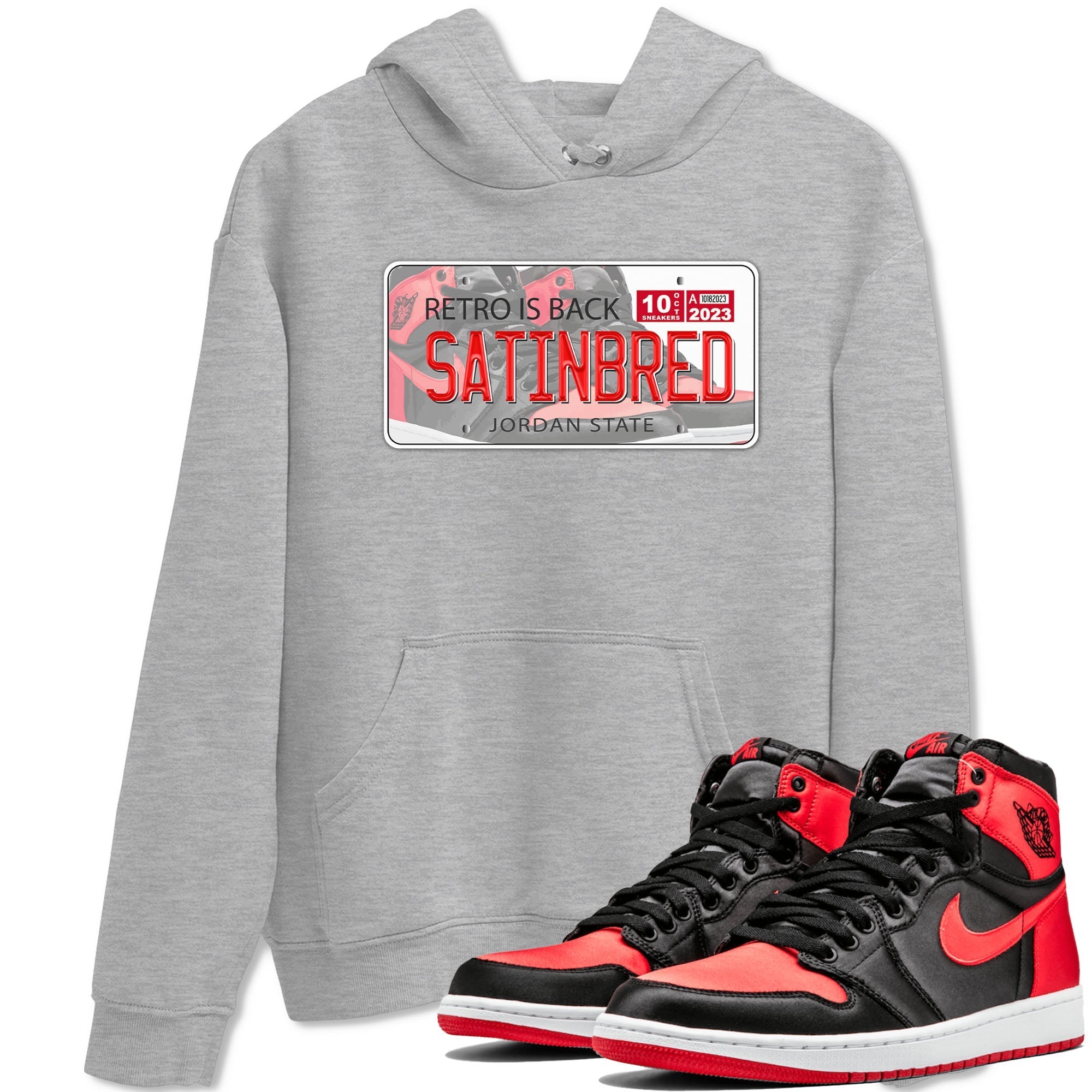 Jordan Plate snkmatch Tee - Air Jordan 1 Satin Bred