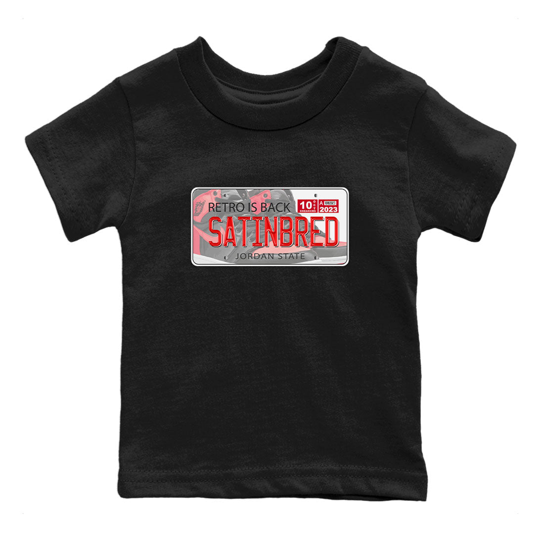 Jordan Plate snkmatch Tee Kids - Air Jordan 1 Satin Bred