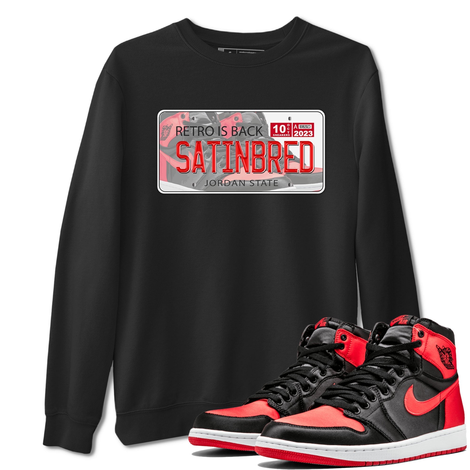 Jordan Plate snkmatch Tee - Air Jordan 1 Satin Bred
