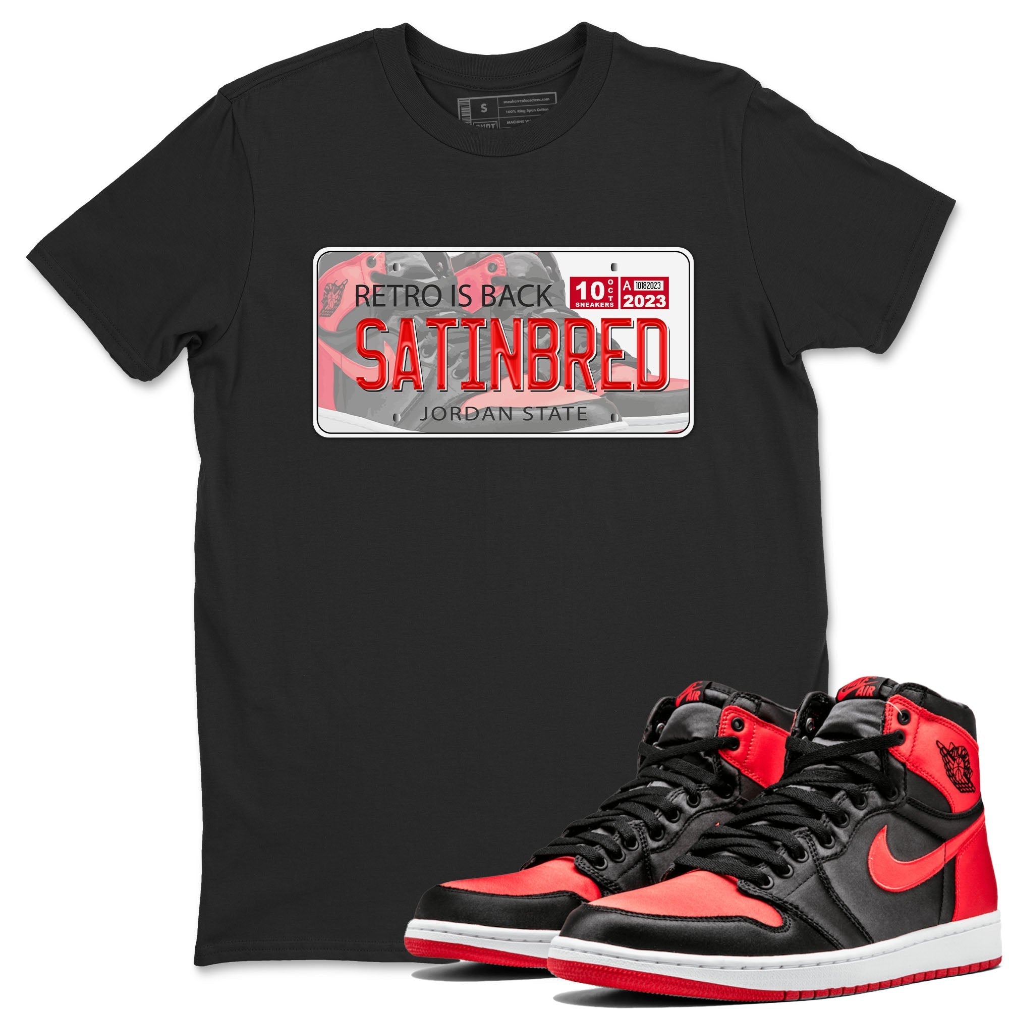 Jordan Plate snkmatch Tee - Air Jordan 1 Satin Bred
