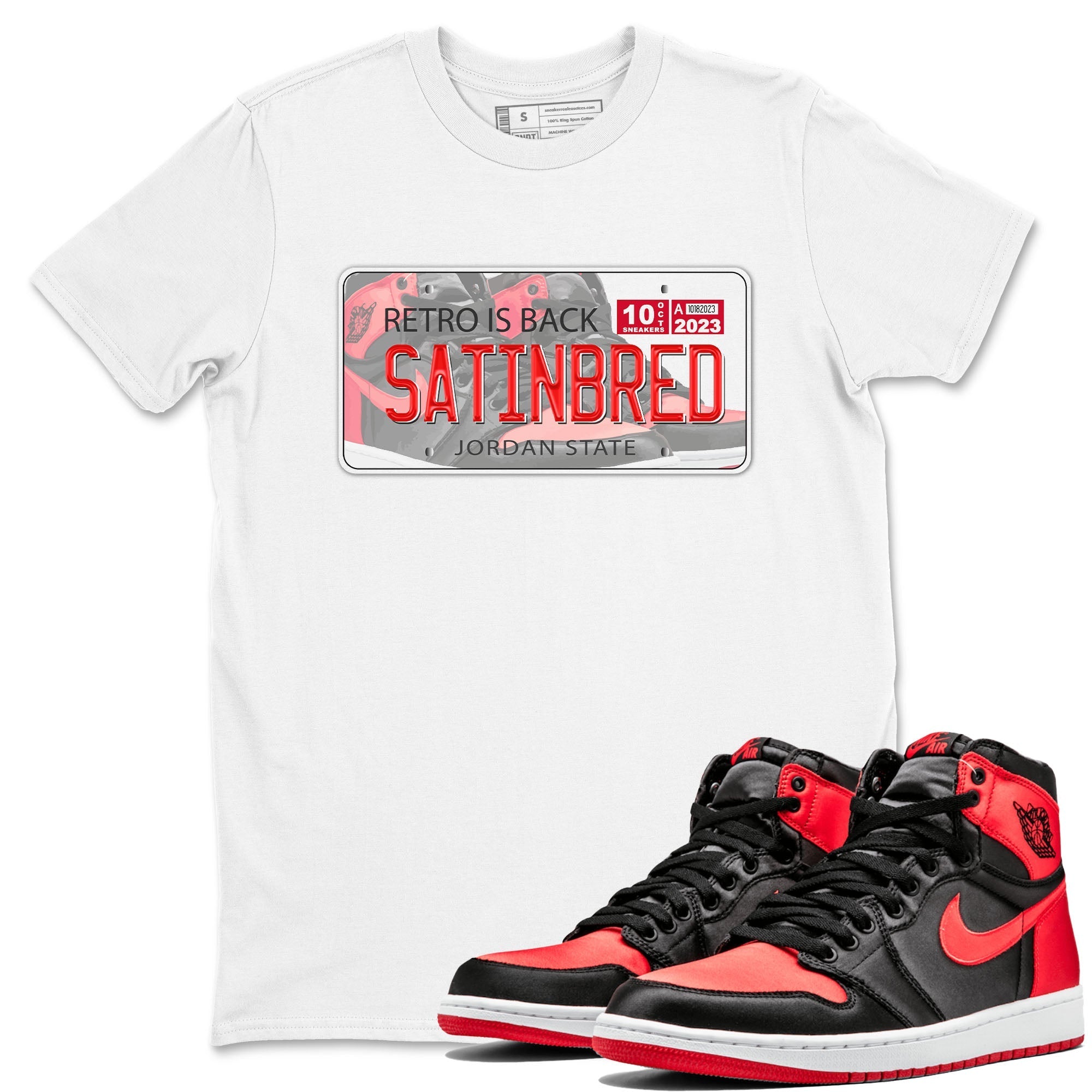 Jordan Plate snkmatch Tee - Air Jordan 1 Satin Bred