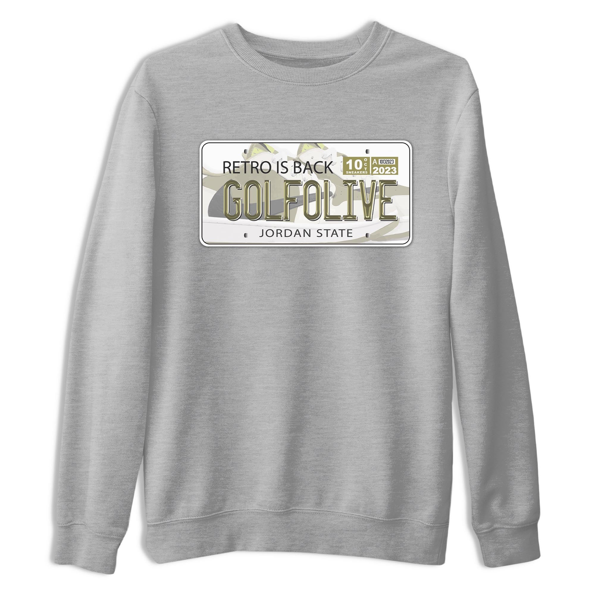 Jordan Plate snkmatch Tee - Air Jordan 1 Travis Scott Golf Olive