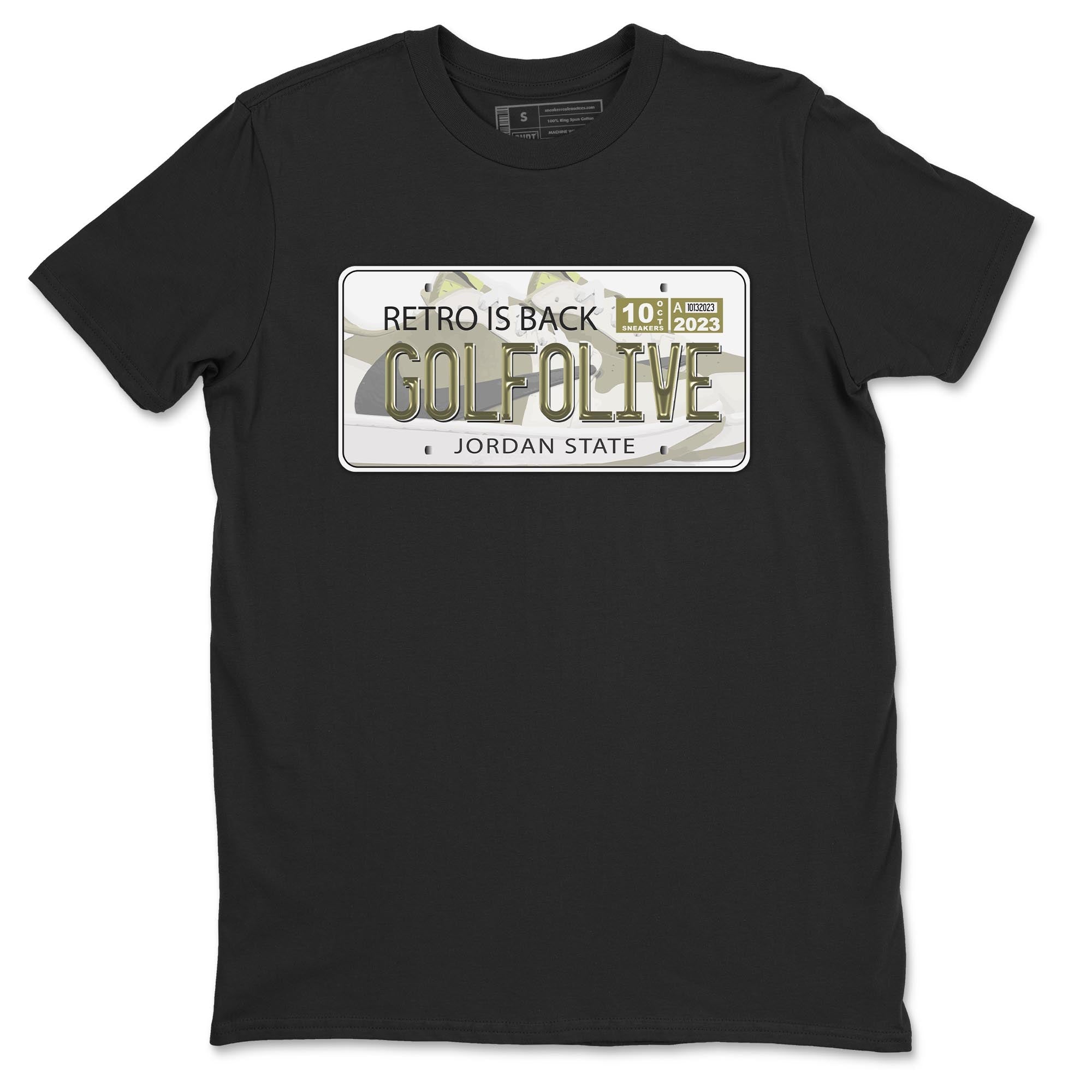 Jordan Plate snkmatch Tee - Air Jordan 1 Travis Scott Golf Olive