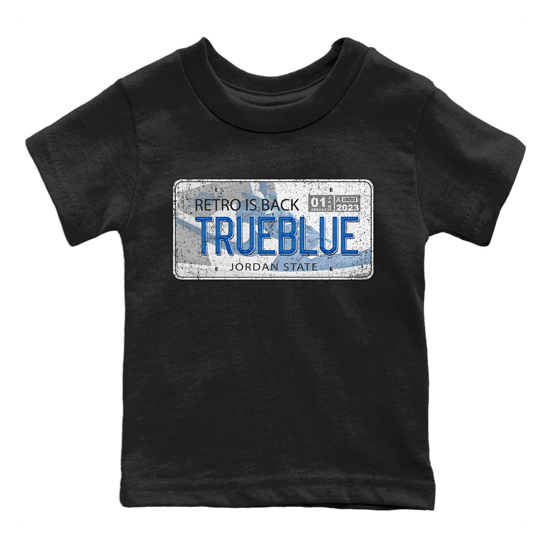 Jordan Plate Kids Tops - Air Jordan 1 True Blue