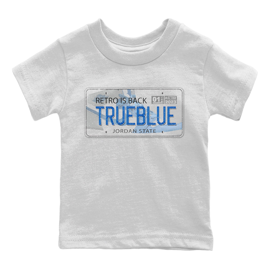 Jordan Plate Kids Tops - Air Jordan 1 True Blue