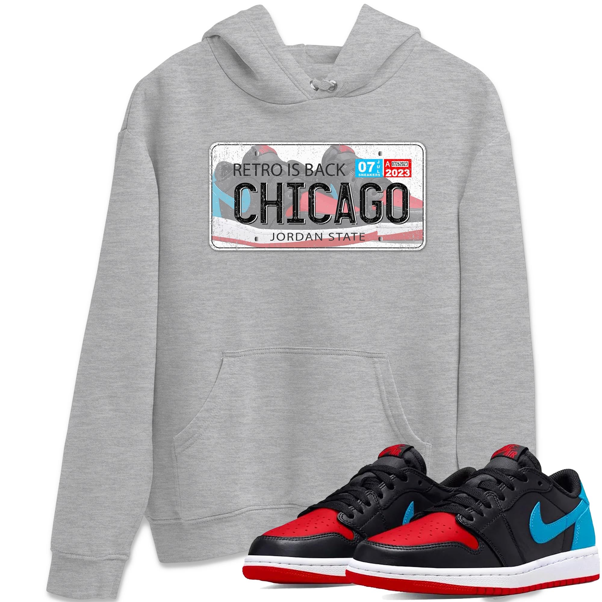Jordan Plate snkmatch Tee - Air Jordan 1 UNC to Chicago